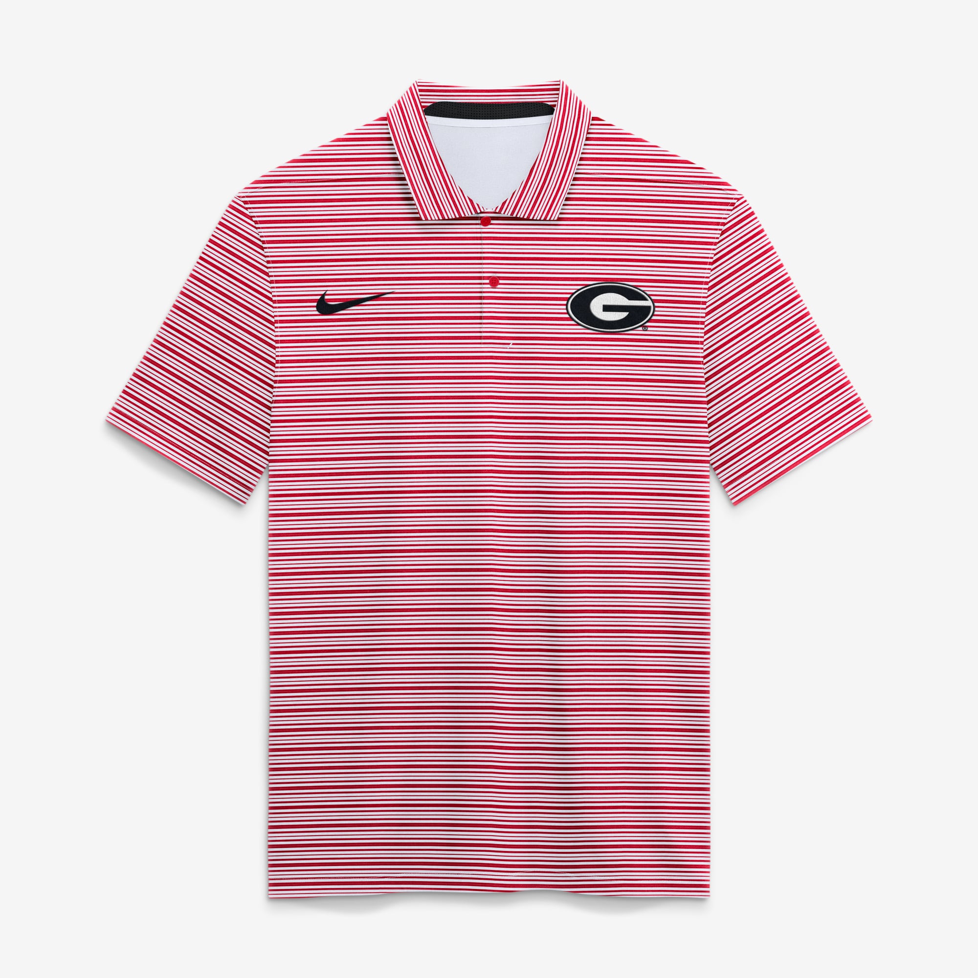 Polo rayé Nike rouge Georgia Bulldogs Primetime Vapor Dri-FIT pour homme