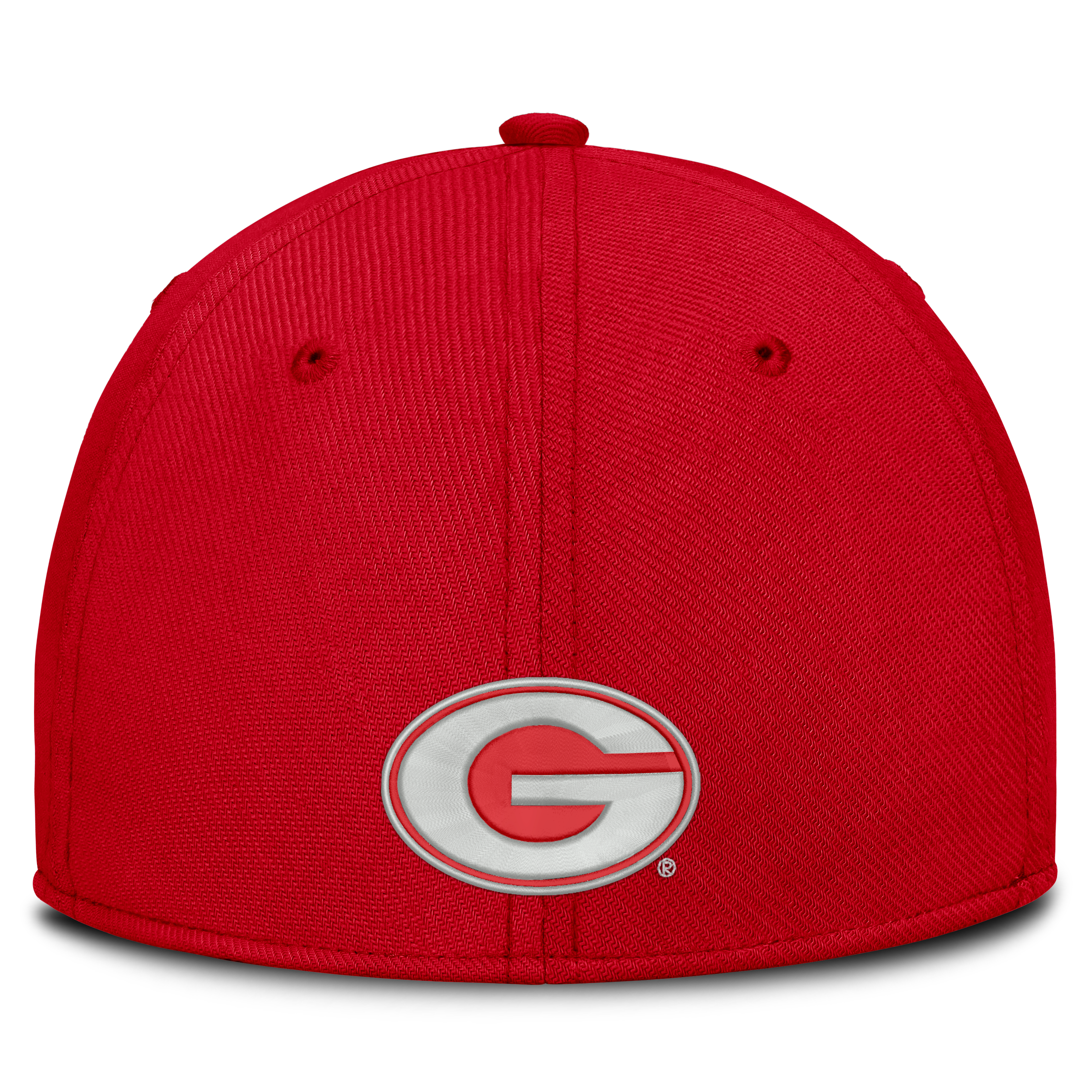 Casquette Nike rouge Georgia Bulldogs Rise On-Field SwooshFlex Dri-FIT Flex pour homme