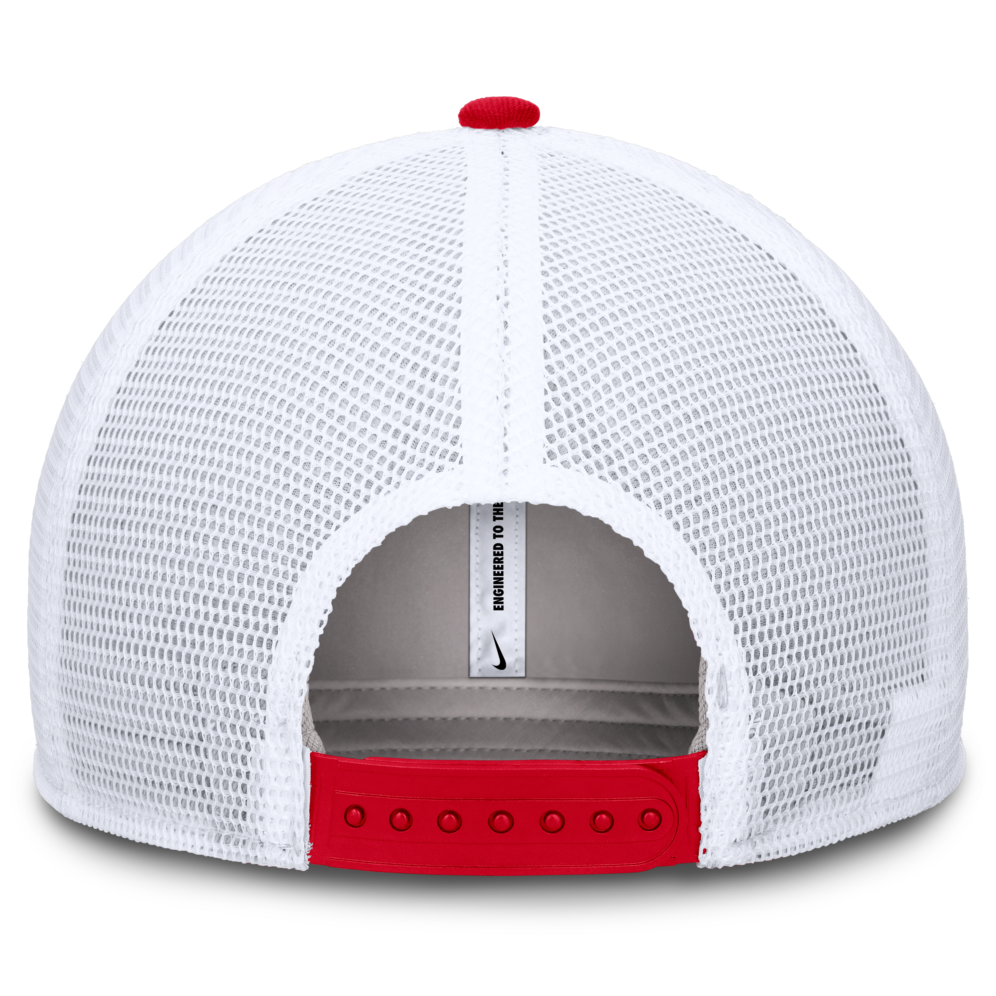 Casquette trucker ajustable Nike rouge et blanche Georgia Bulldogs Rise pour homme