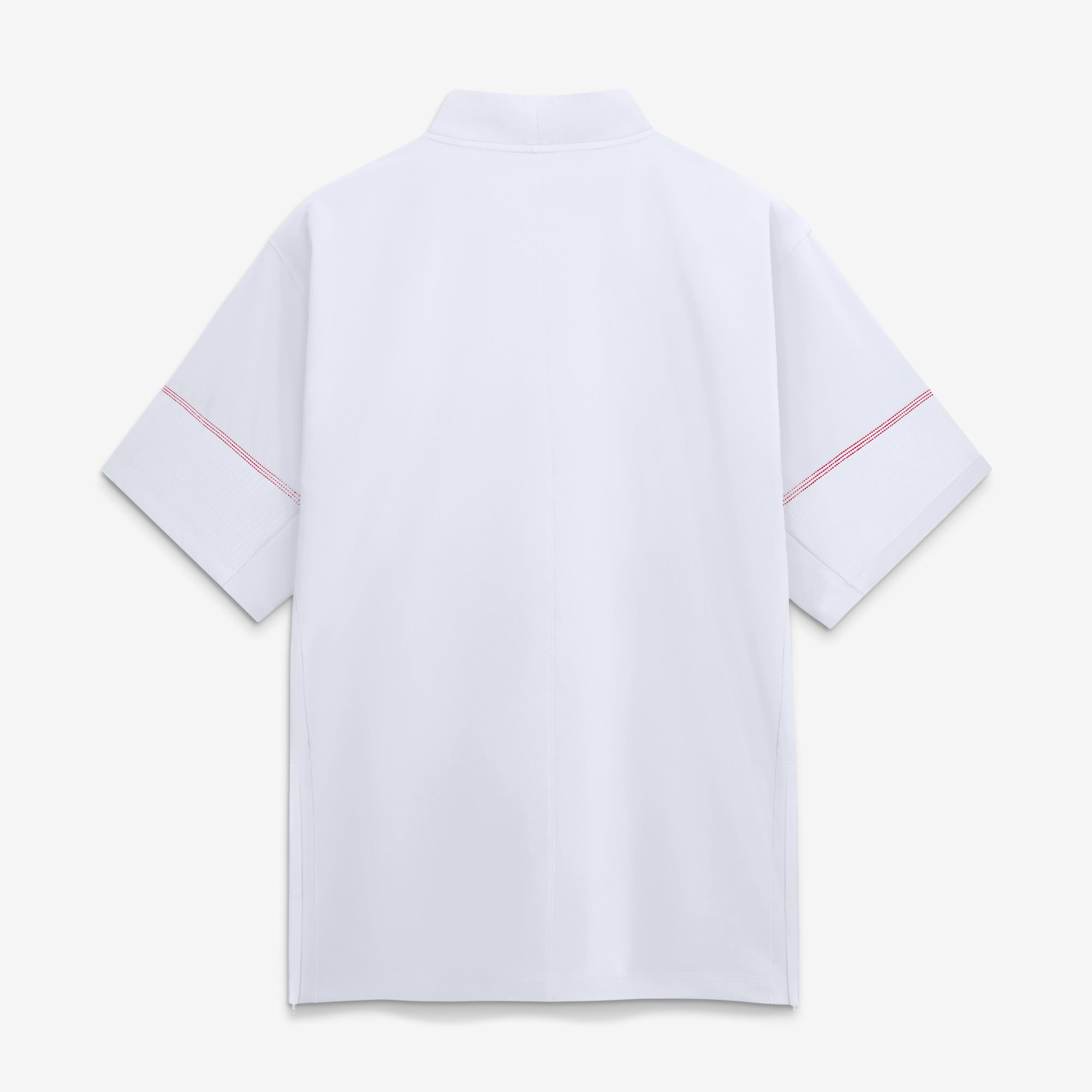 Men's Nike White Georgia Bulldogs 2026 Sideline Short Sleeve Quarter-Zip Coaches Jacket