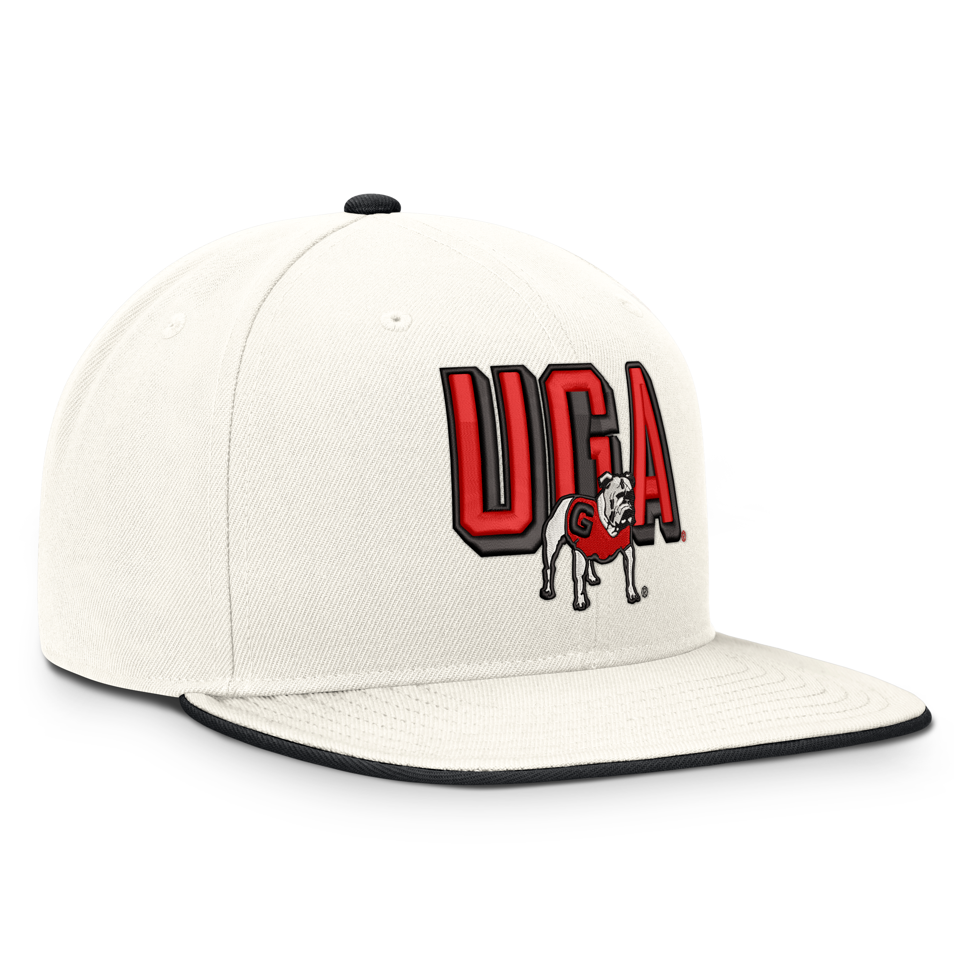 Casquette snapback Nike Pro blanche Georgia Bulldogs Legacy Letter & Mascot pour homme