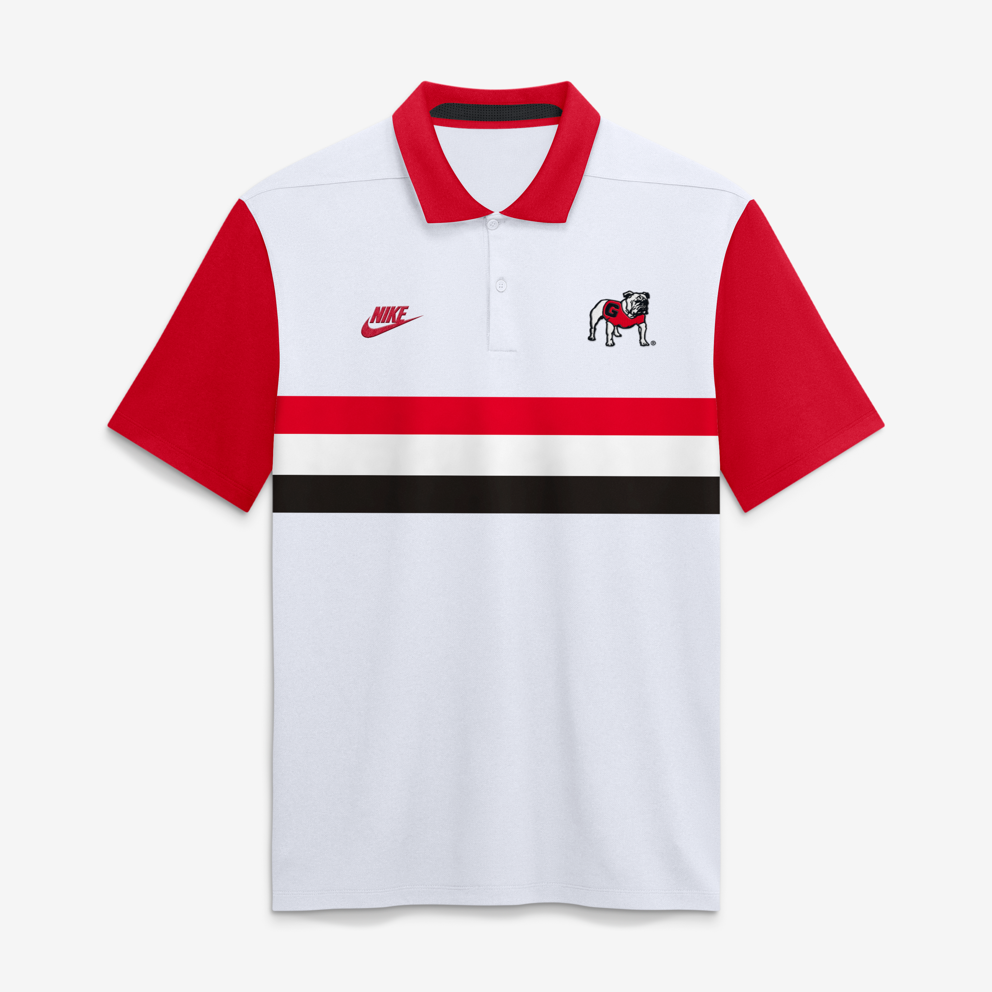 Men's Nike White Georgia Bulldogs Legacy Vapor Logo Dri-FIT Polo
