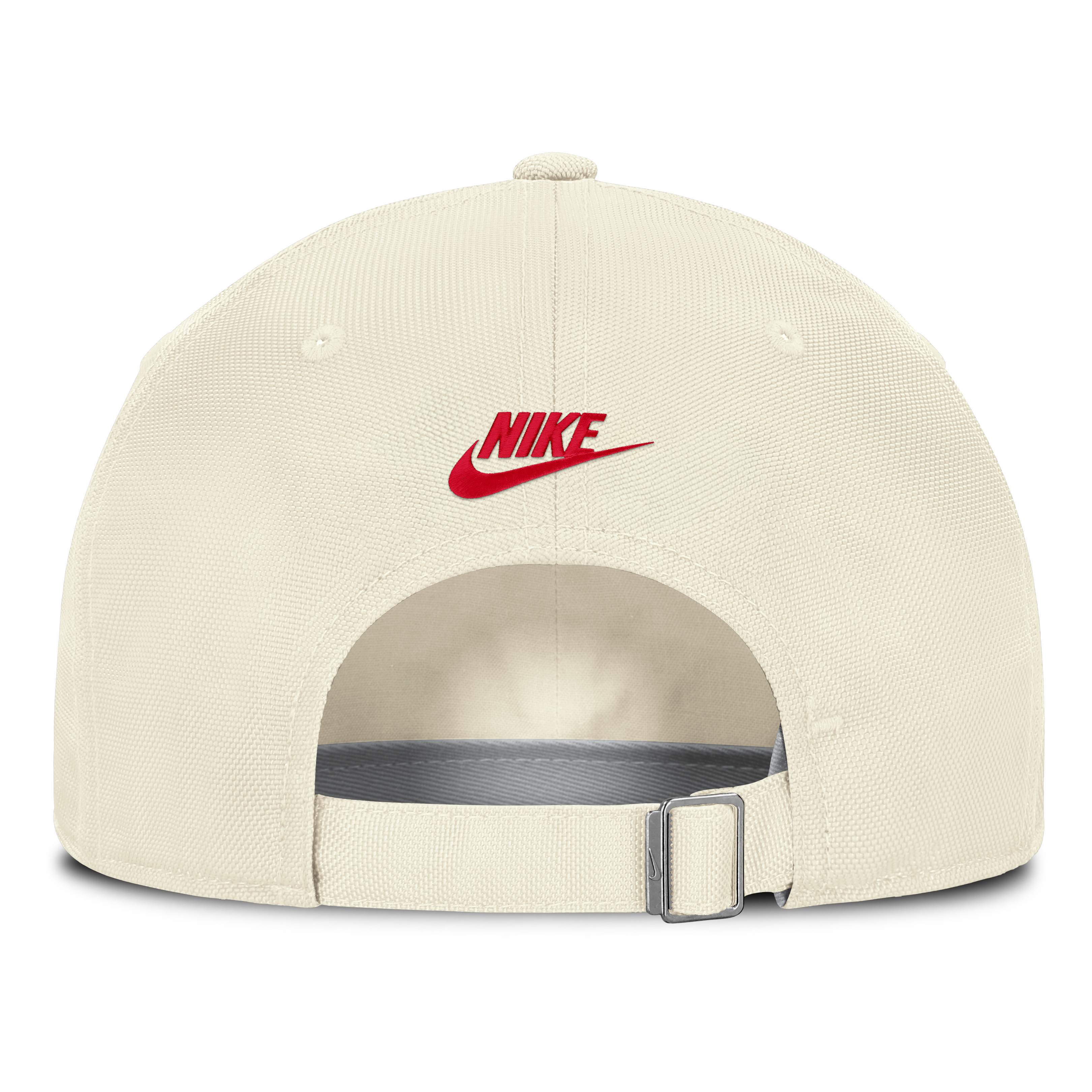 Casquette Nike blanche pour homme, logo Vault des Georgia Bulldogs, rayée, style club, technologie Dri-FIT, ajustable