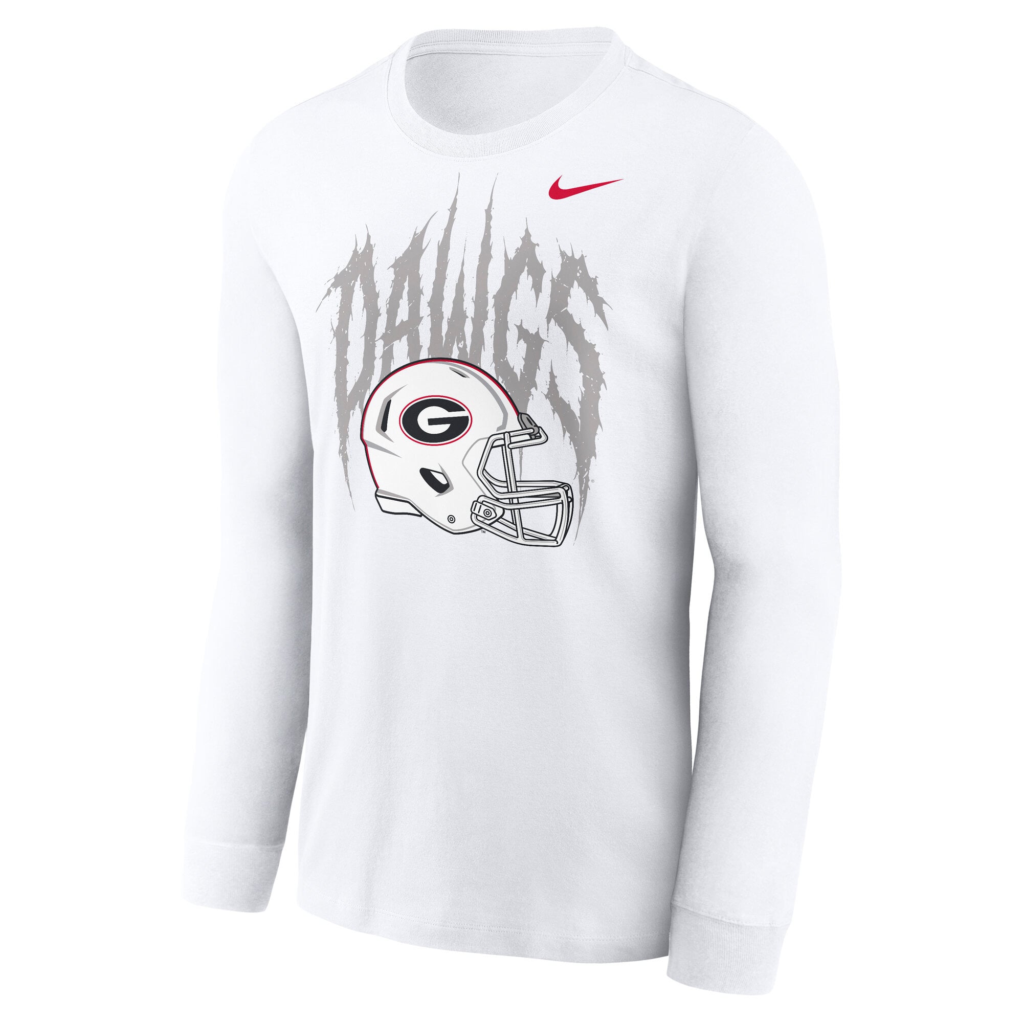 T-shirt à manches longues Nike White Georgia Bulldogs Whiteout Dawgs pour homme