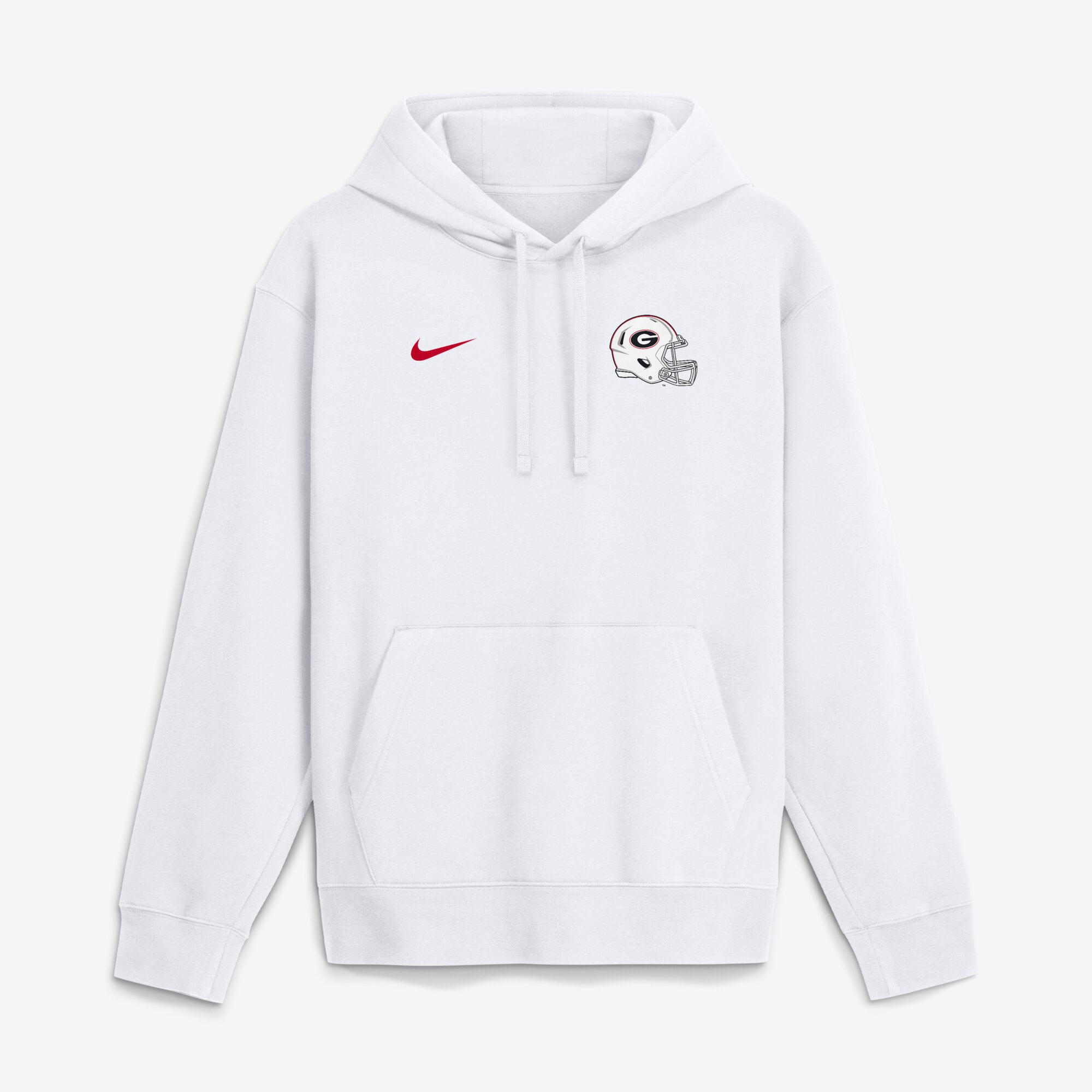 Men's Nike White Georgia Bulldogs Whiteout Dress Code Hoodie