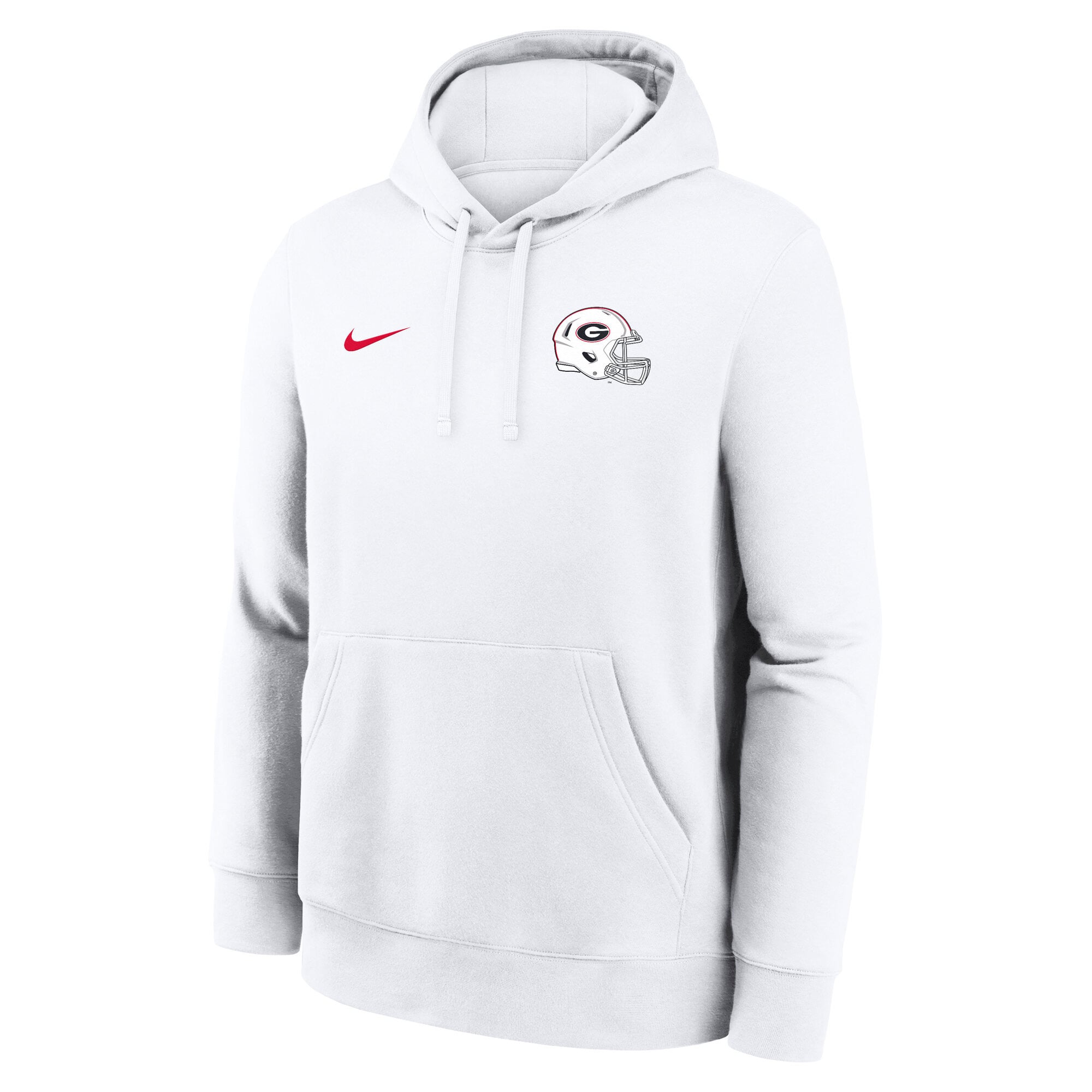 Men's Nike White Georgia Bulldogs Whiteout Dress Code Hoodie