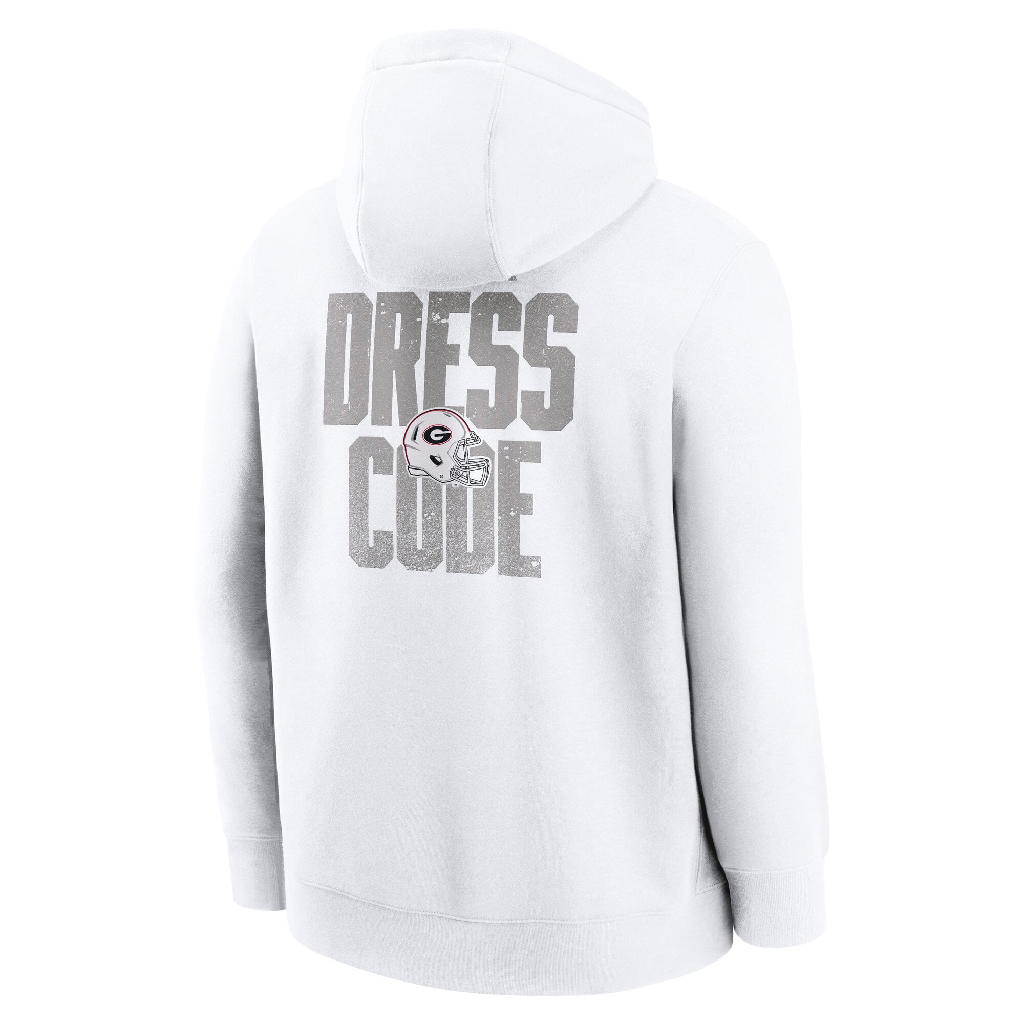 Men's Nike White Georgia Bulldogs Whiteout Dress Code Hoodie