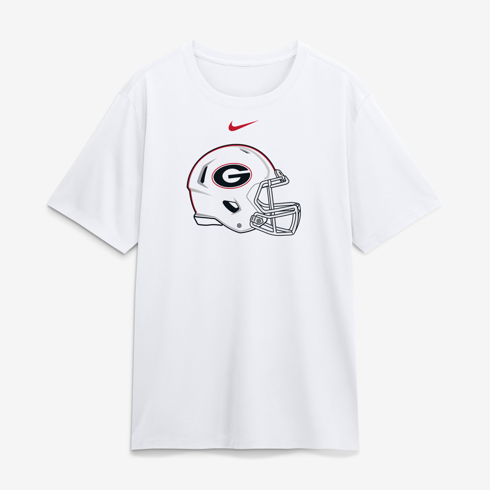 T-shirt Nike blanc Georgia Bulldogs Whiteout Helmet pour homme