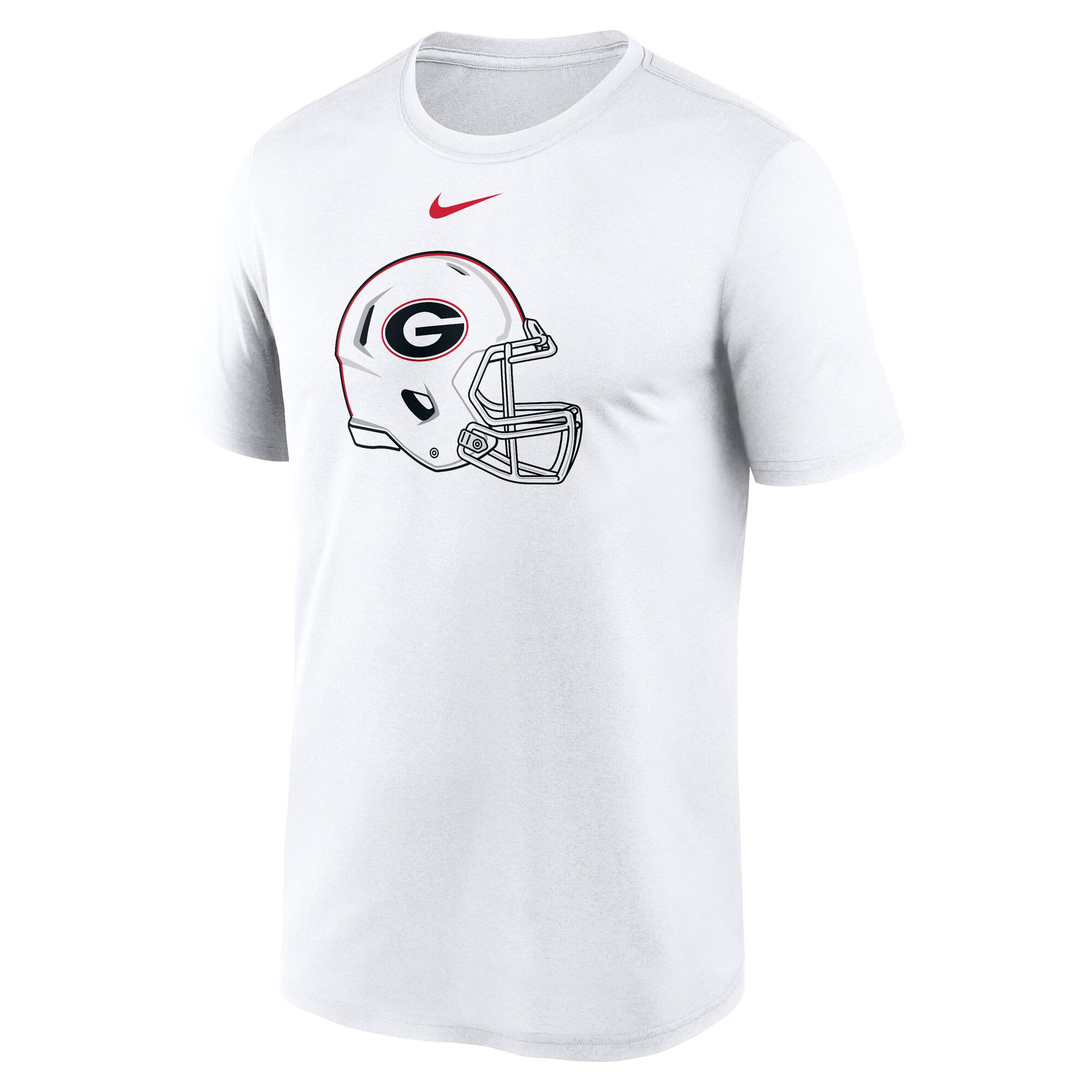 T-shirt Nike blanc Georgia Bulldogs Whiteout Helmet pour homme