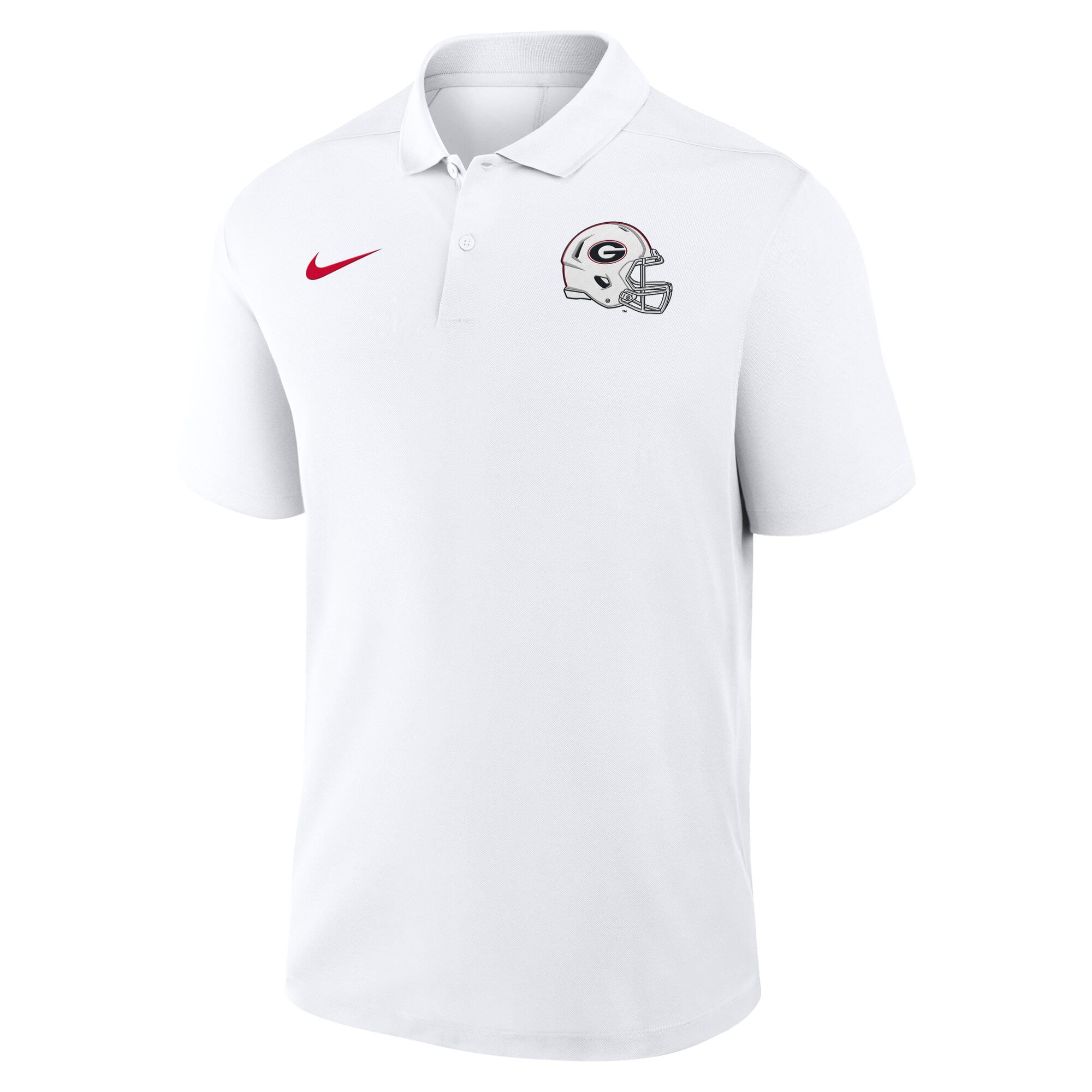 Polo Nike Dri-FIT blanc Georgia Bulldogs Whiteout Victory pour homme