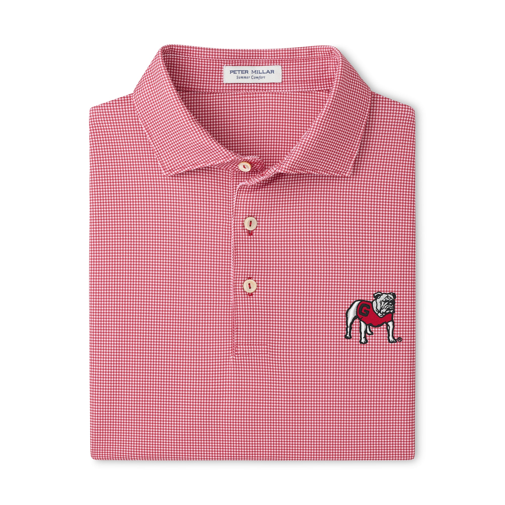 Polo Peter Millar rouge Georgia Bulldogs Border Performance Jersey pour homme
