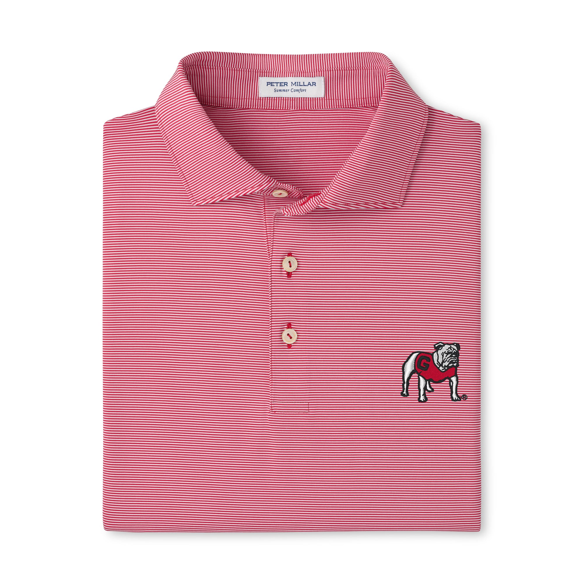 Polo de performance Peter Millar rouge Georgia Bulldogs Jubilee pour homme