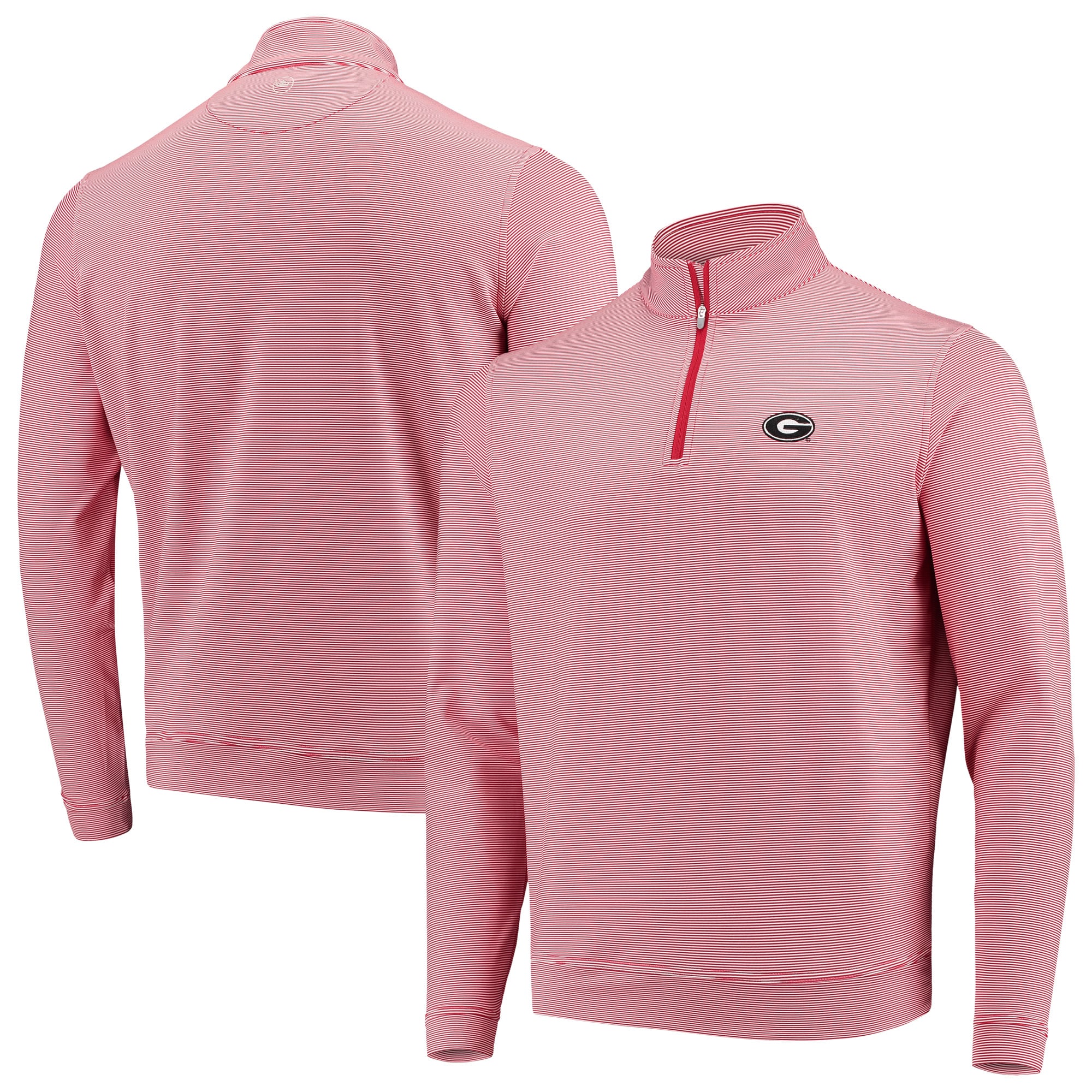 Men's Peter Millar Red Georgia Bulldogs Perth Mini Stripe Stretch