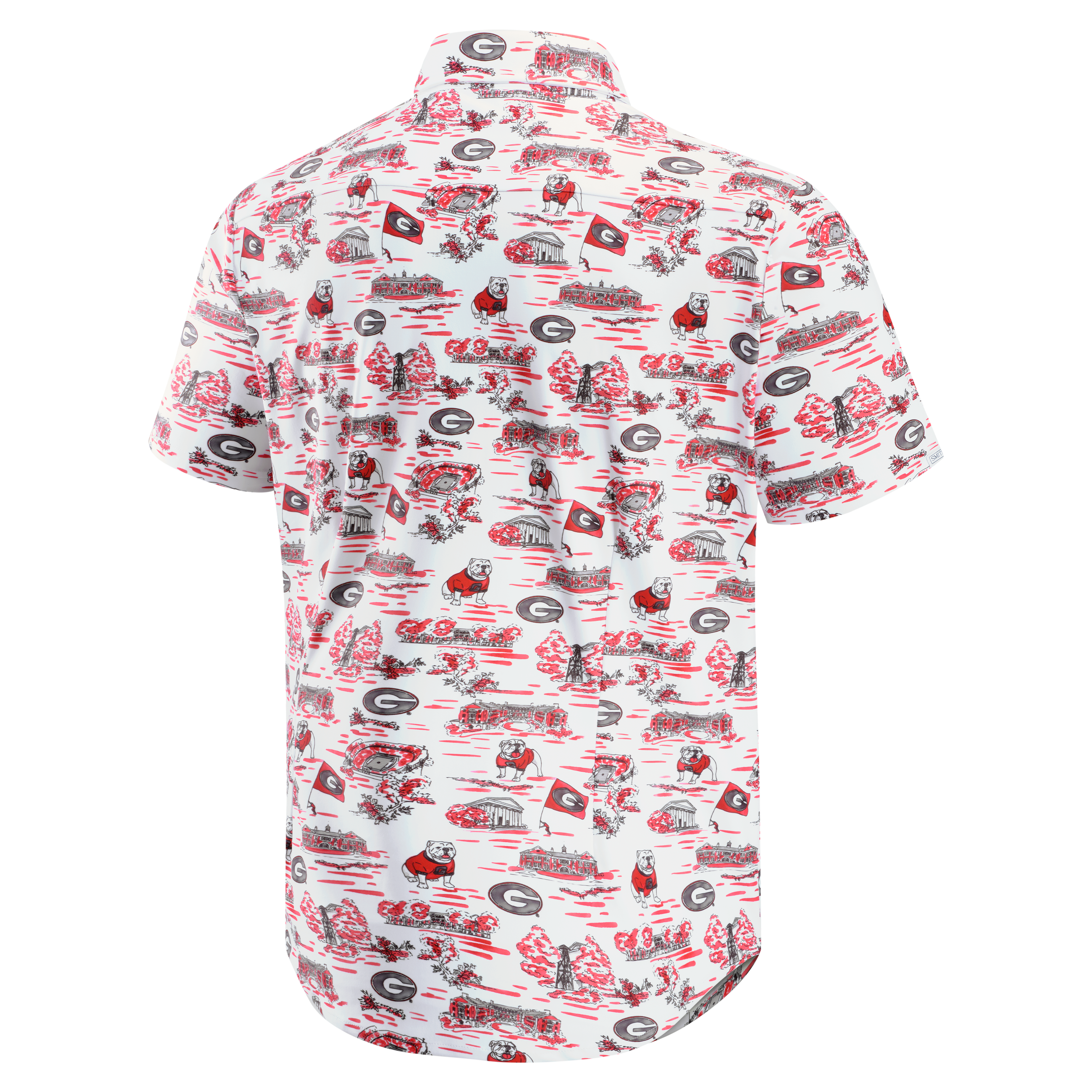Men's Smith & Quinn White Georgia Bulldogs Toile Boatyard Button-Up Shirt