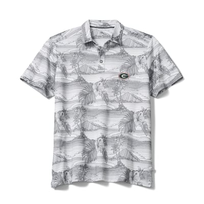 Georgia Bulldogs Tommy Bahama Corsica Coast IslandZone Polo - Gray