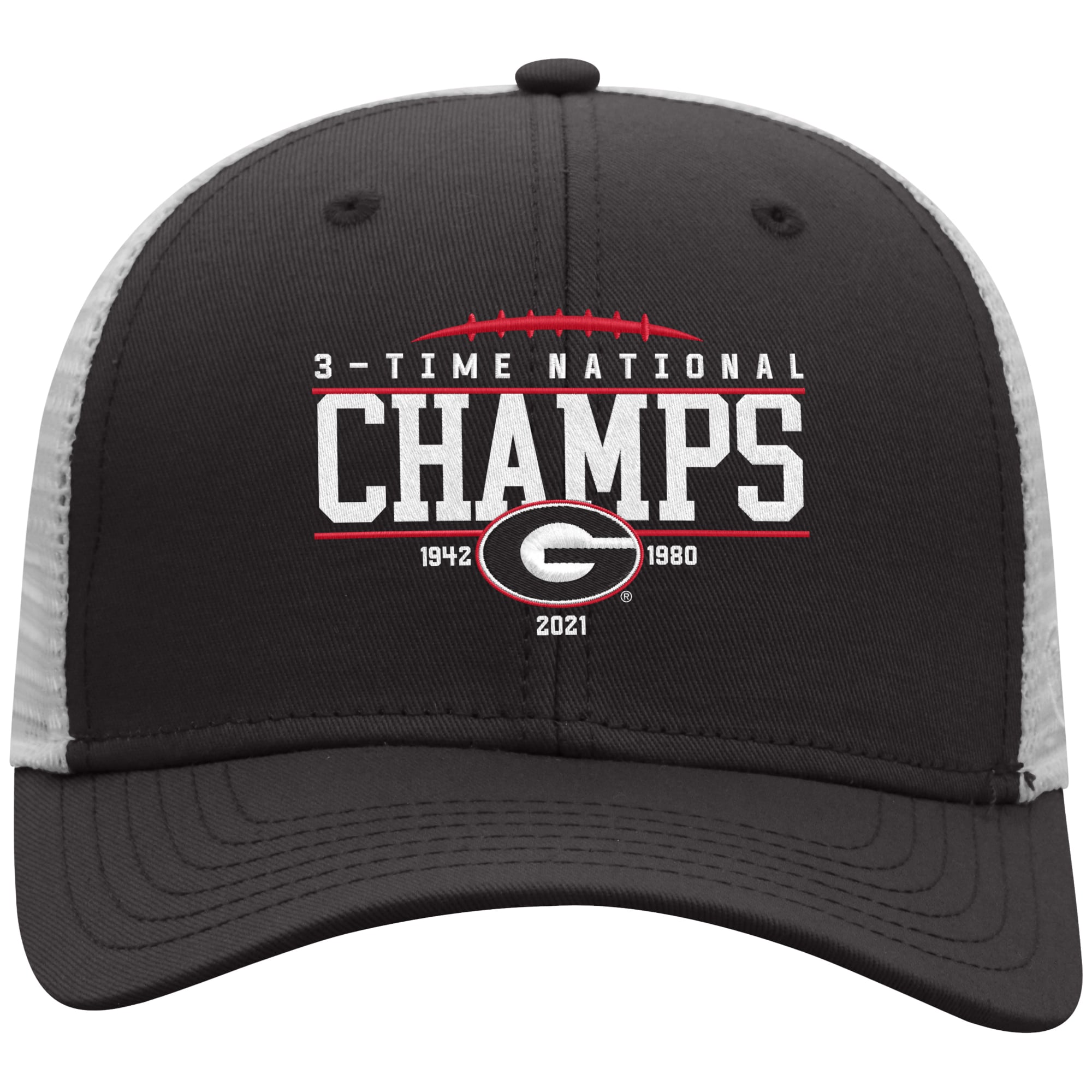 Men's Top of the World Black Georgia Bulldogs 3-Time Football