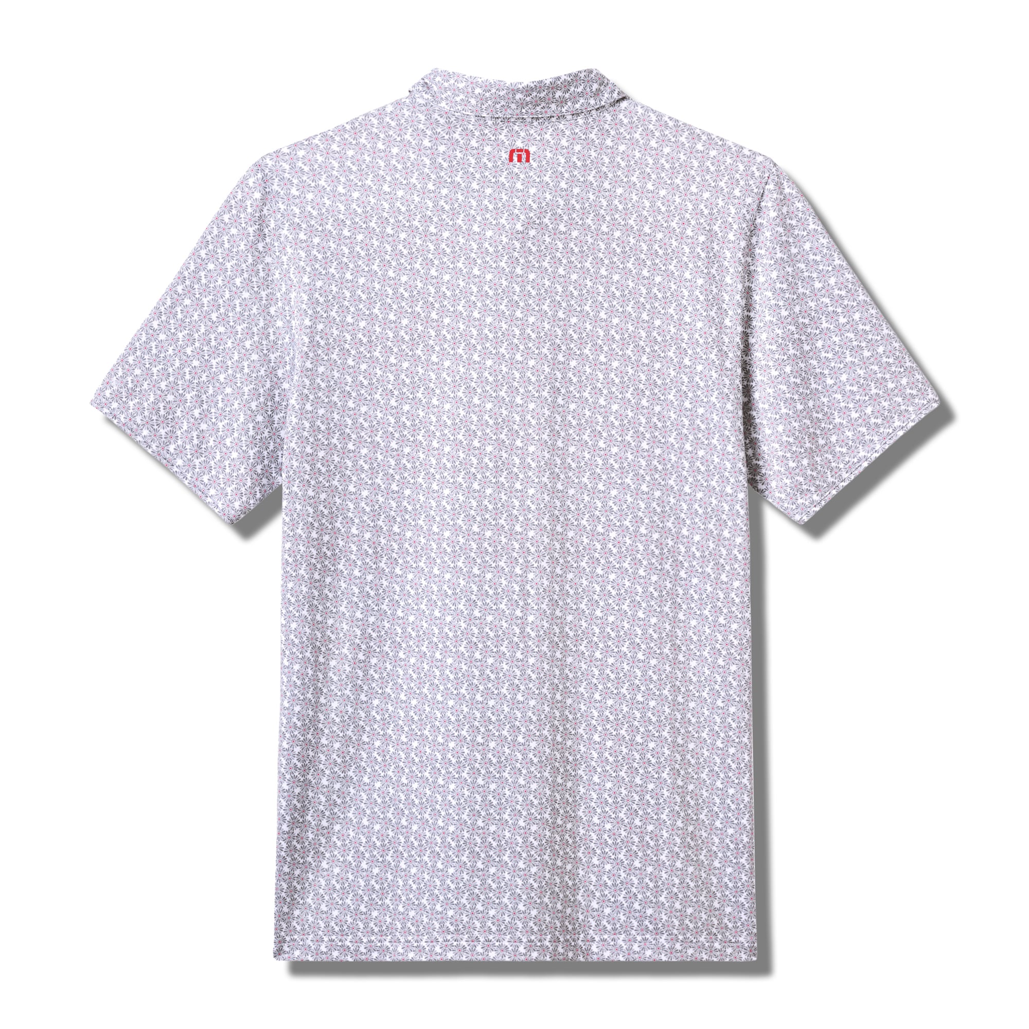 Polo homme TravisMathew blanc/gris Georgia Bulldogs College Bound en mélange de trois matières