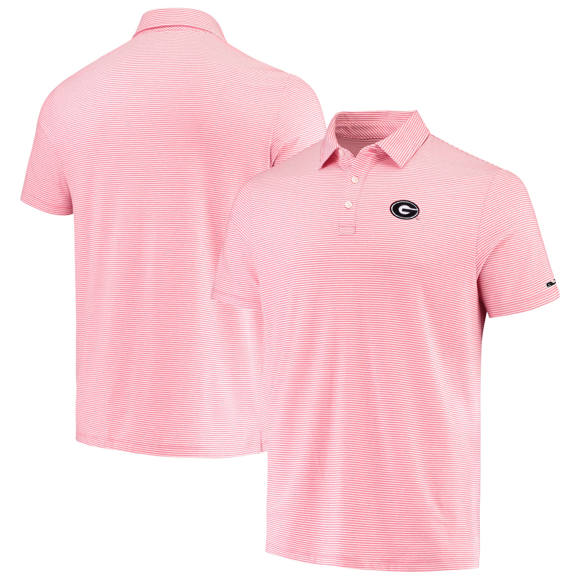 Men's Vineyard Vines Red Georgia Bulldogs Feeder Stripe Edgartown