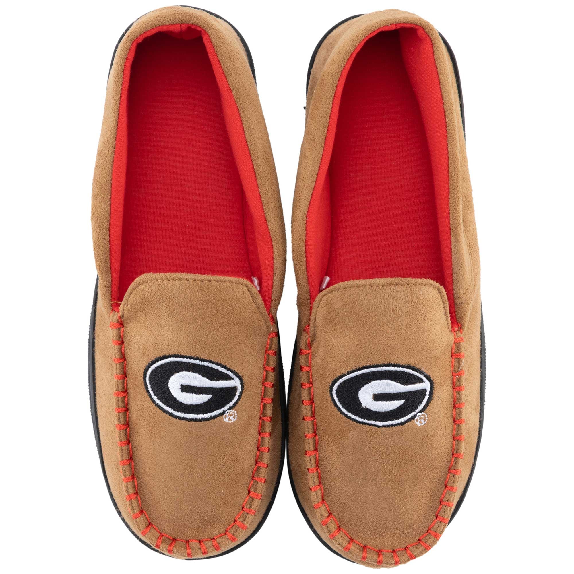 Chaussons mocassins ZooZatz Georgia Bulldogs pour hommes