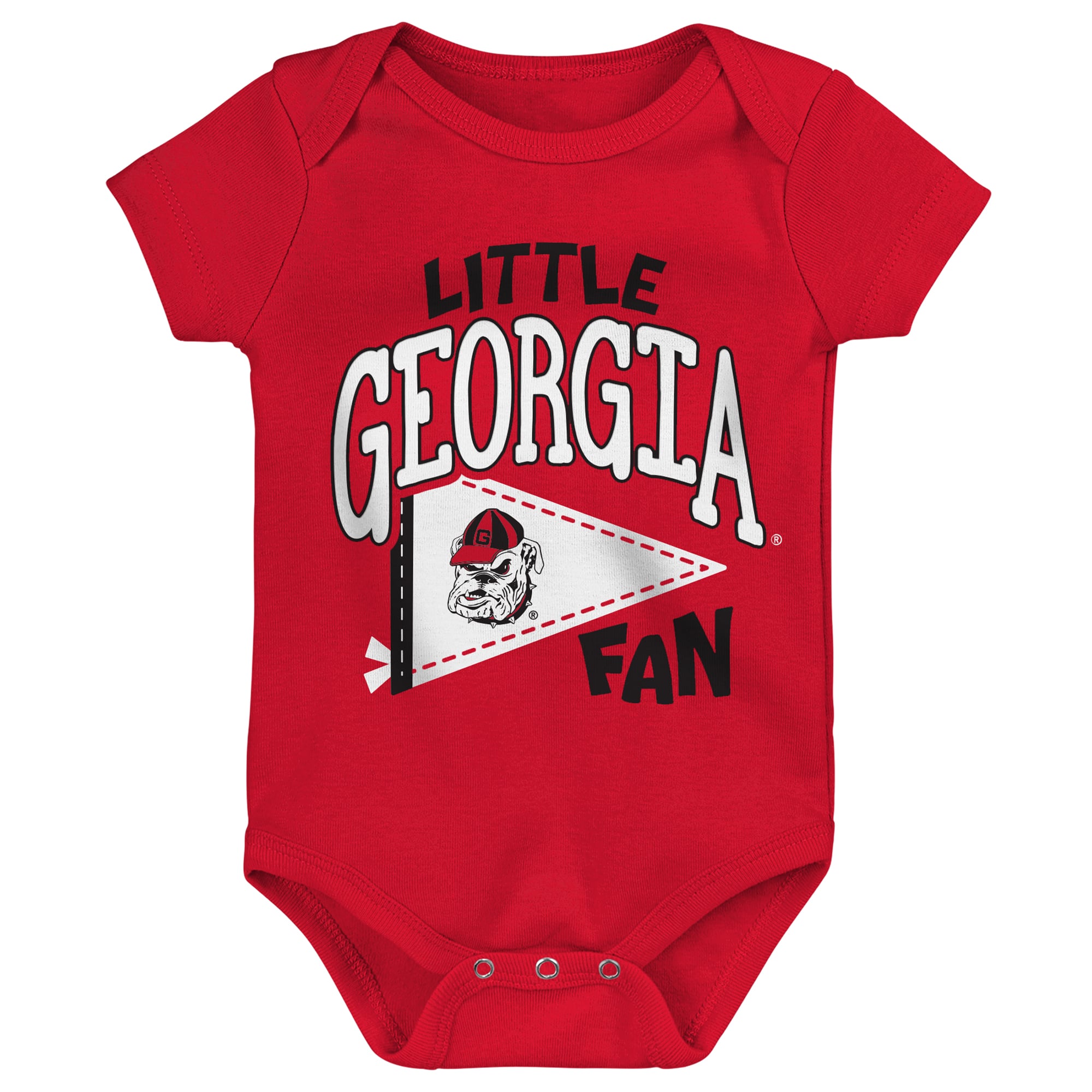 Newborn Outerstuff Red Georgia Bulldogs Little Banner Bodysuit