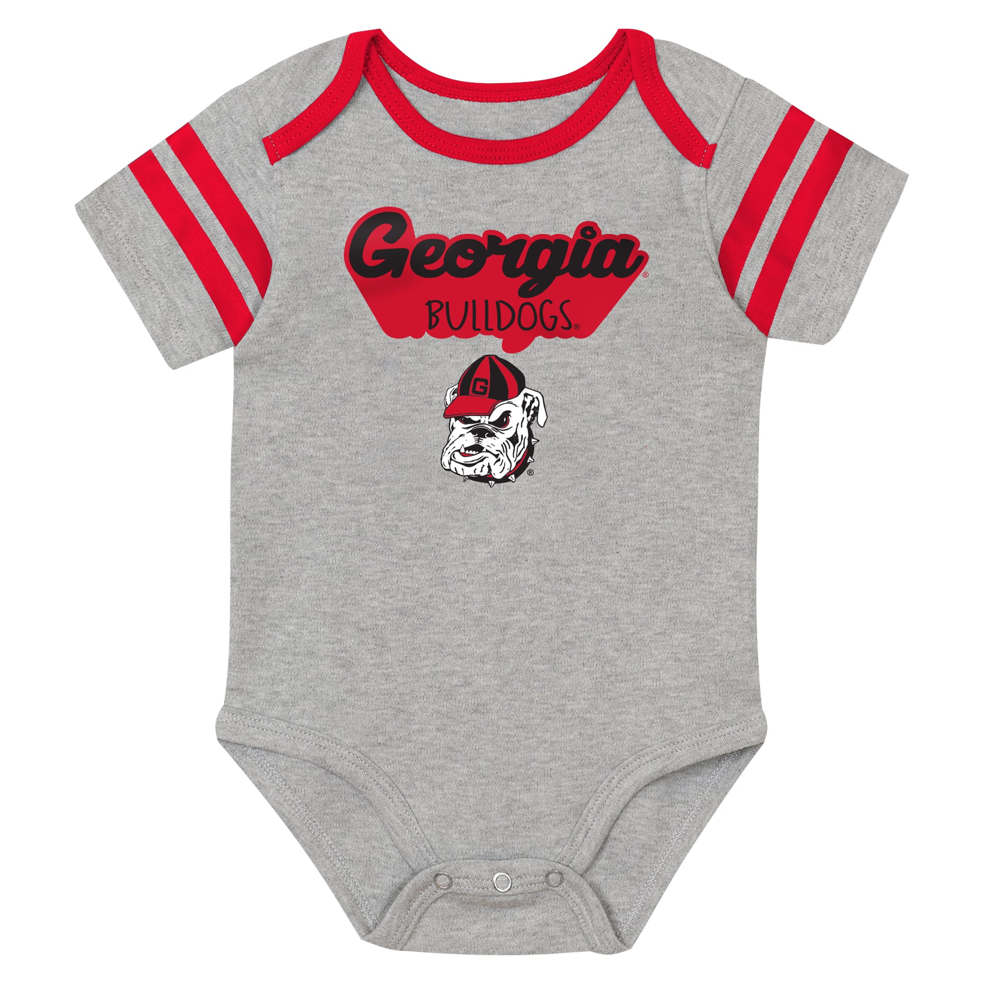 Newborn Outerstuff Red Georgia Bulldogs Star Player Three-Piece Bodysuit Set