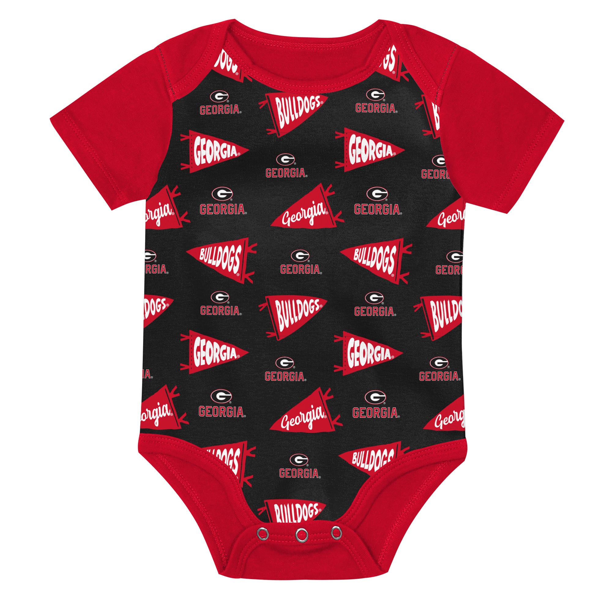 Newborn Outerstuff Red Georgia Bulldogs Star Player Three-Piece Bodysuit Set
