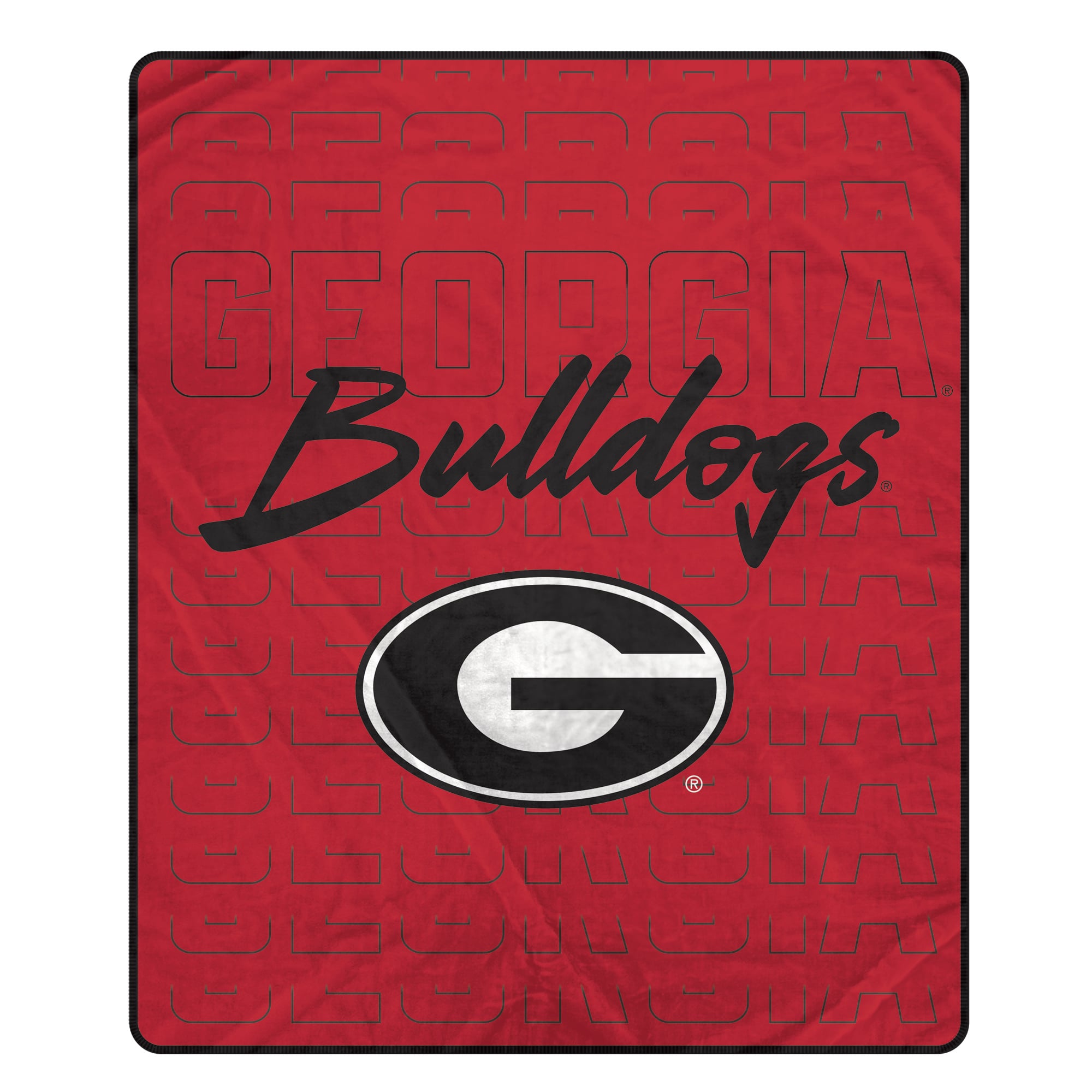 Couverture ultra douce Pegasus Georgia Bulldogs Echo Script Fade 50" x 60"