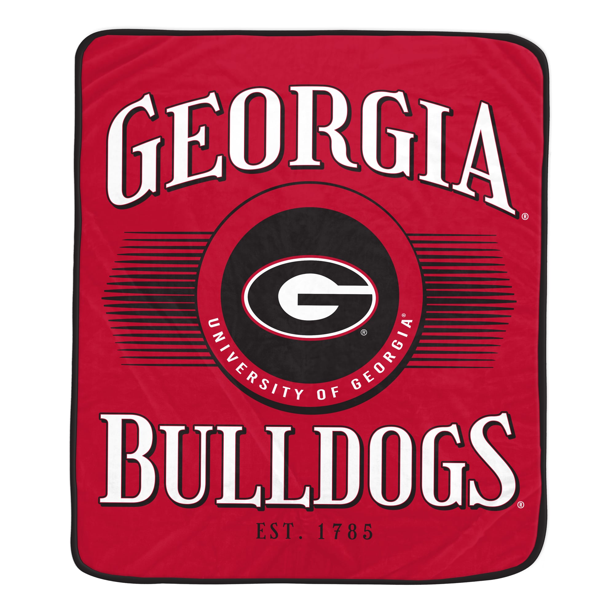 Couverture ultra douce Pegasus Georgia Bulldogs Spotlight Arch 60" x 70"