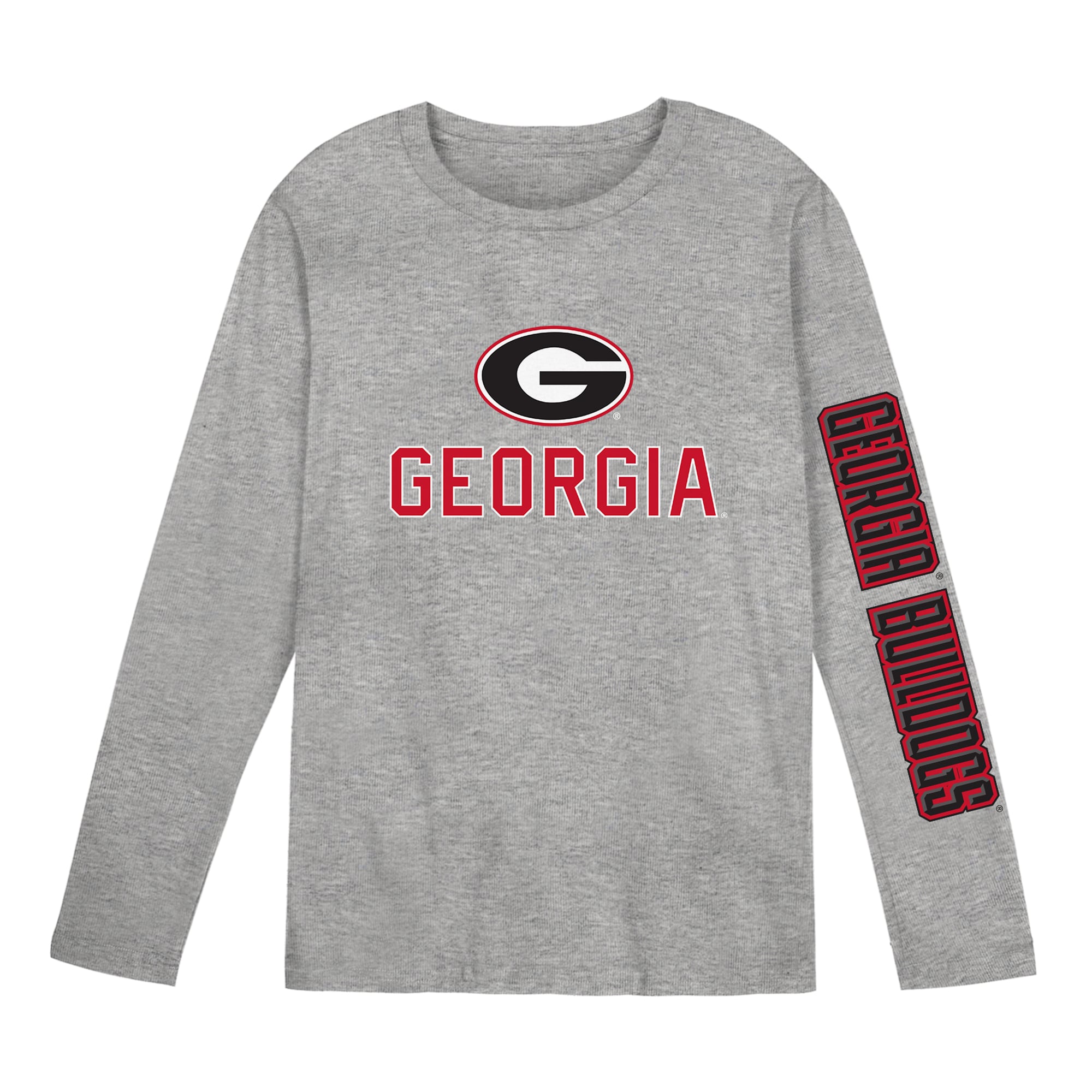 T-shirt à manches longues gris Georgia Bulldogs Air Raid pour enfants d'âge préscolaire Outerstuff