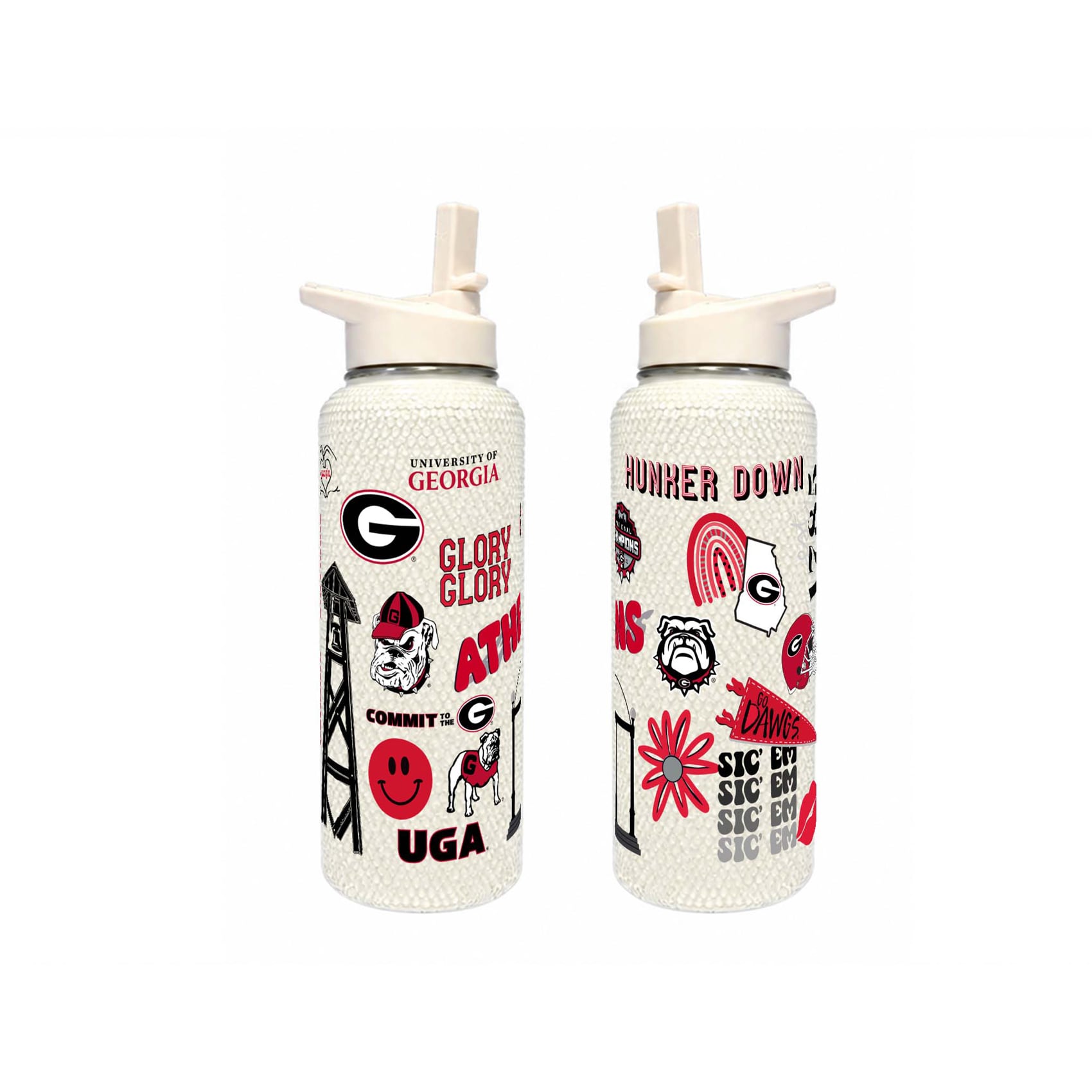 Bouteille Bling Quencher Georgia Bulldogs de 1 litre (34 oz) de The Memory Company