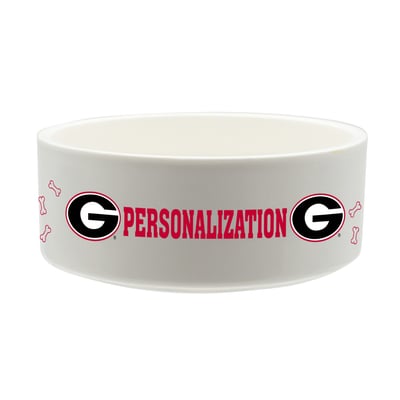 Georgia Bulldogs The Memory Company 35oz. Personalized Ceramic Pet Bowl