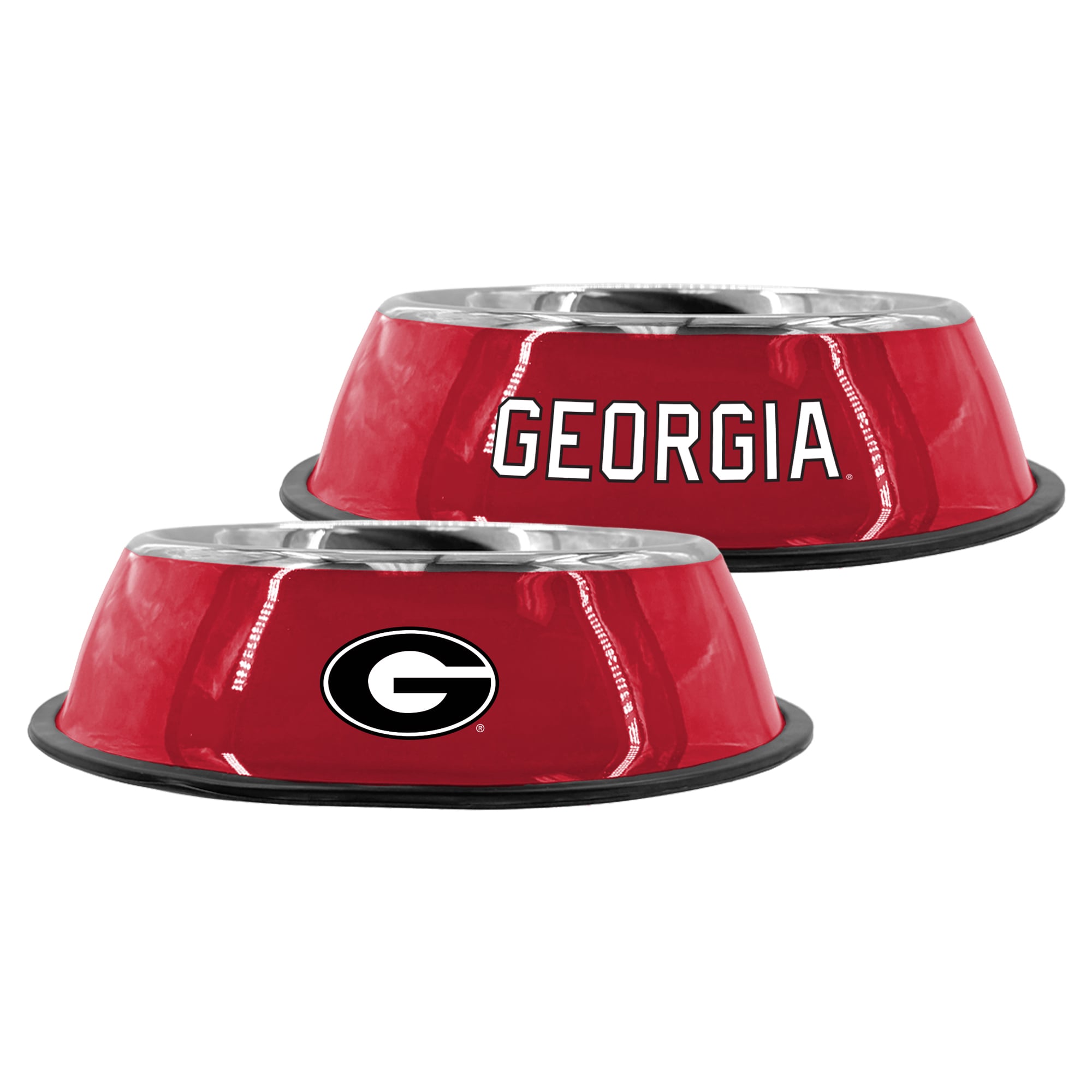 Gamelle pour animaux de compagnie Georgia Bulldogs de 23 cm en acier inoxydable de The Memory Company