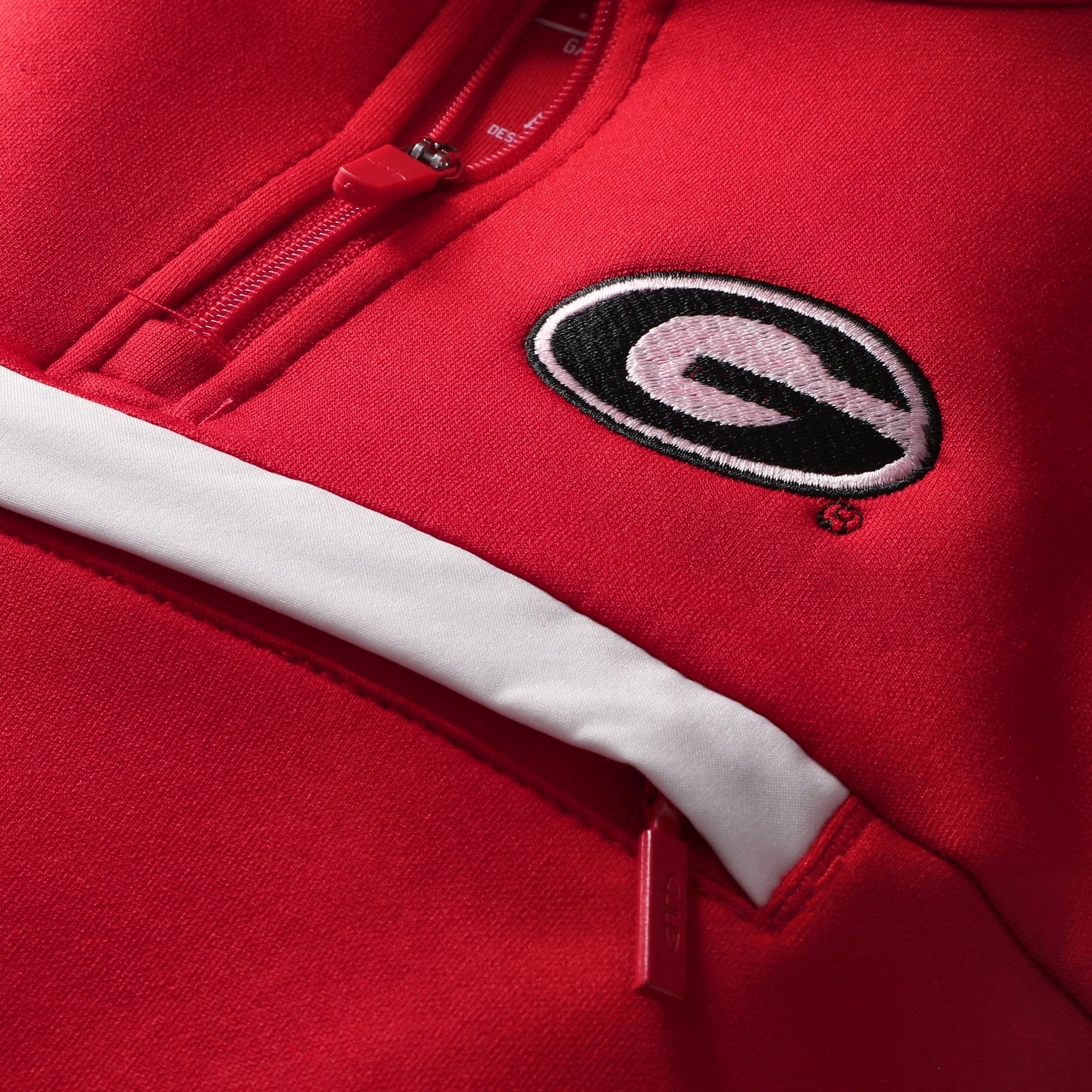 Toddler Garb Red Georgia Bulldogs Atlas Quarter-Zip Tri-Blend Pullover