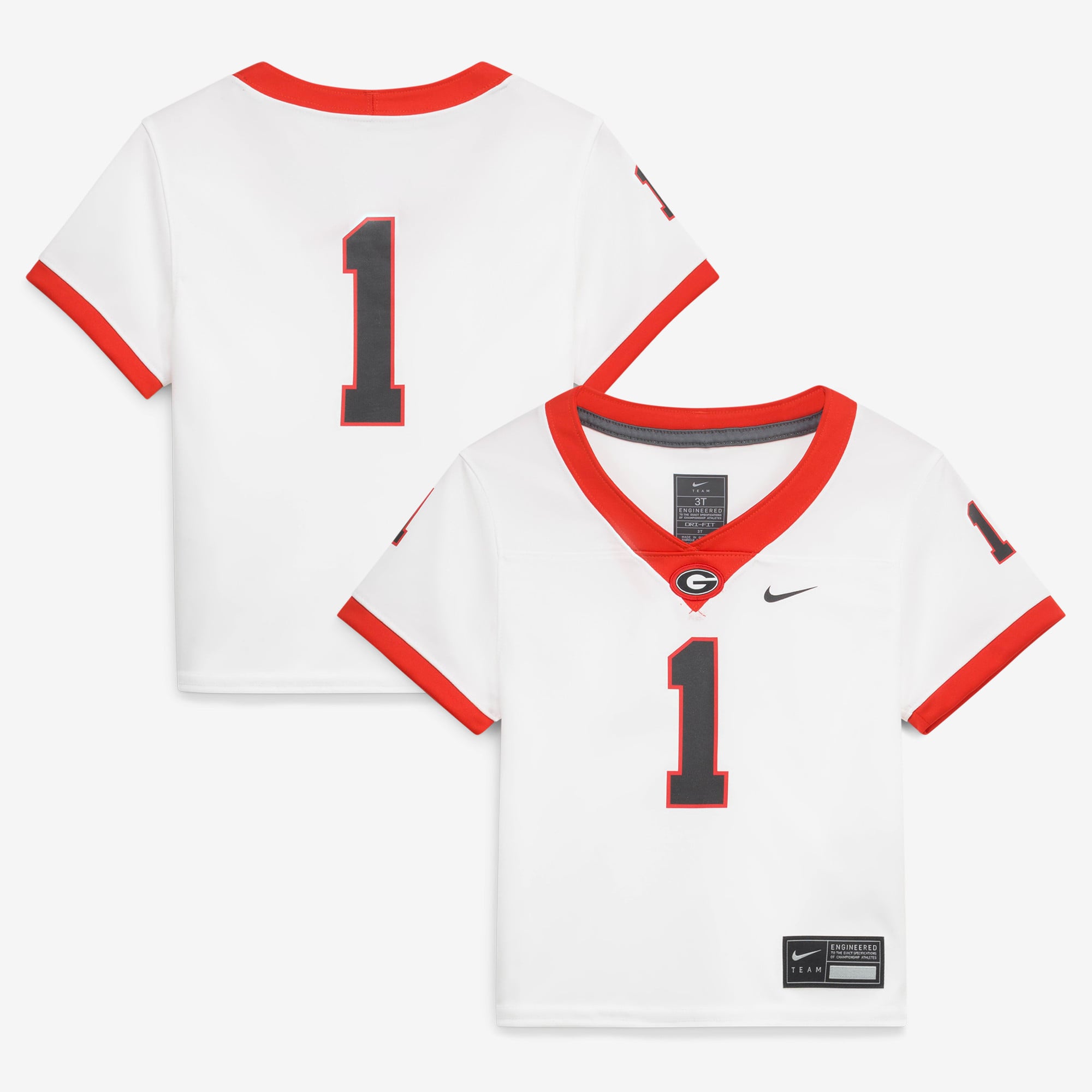 Toddler Nike  White Georgia Bulldogs Replica Football Jersey