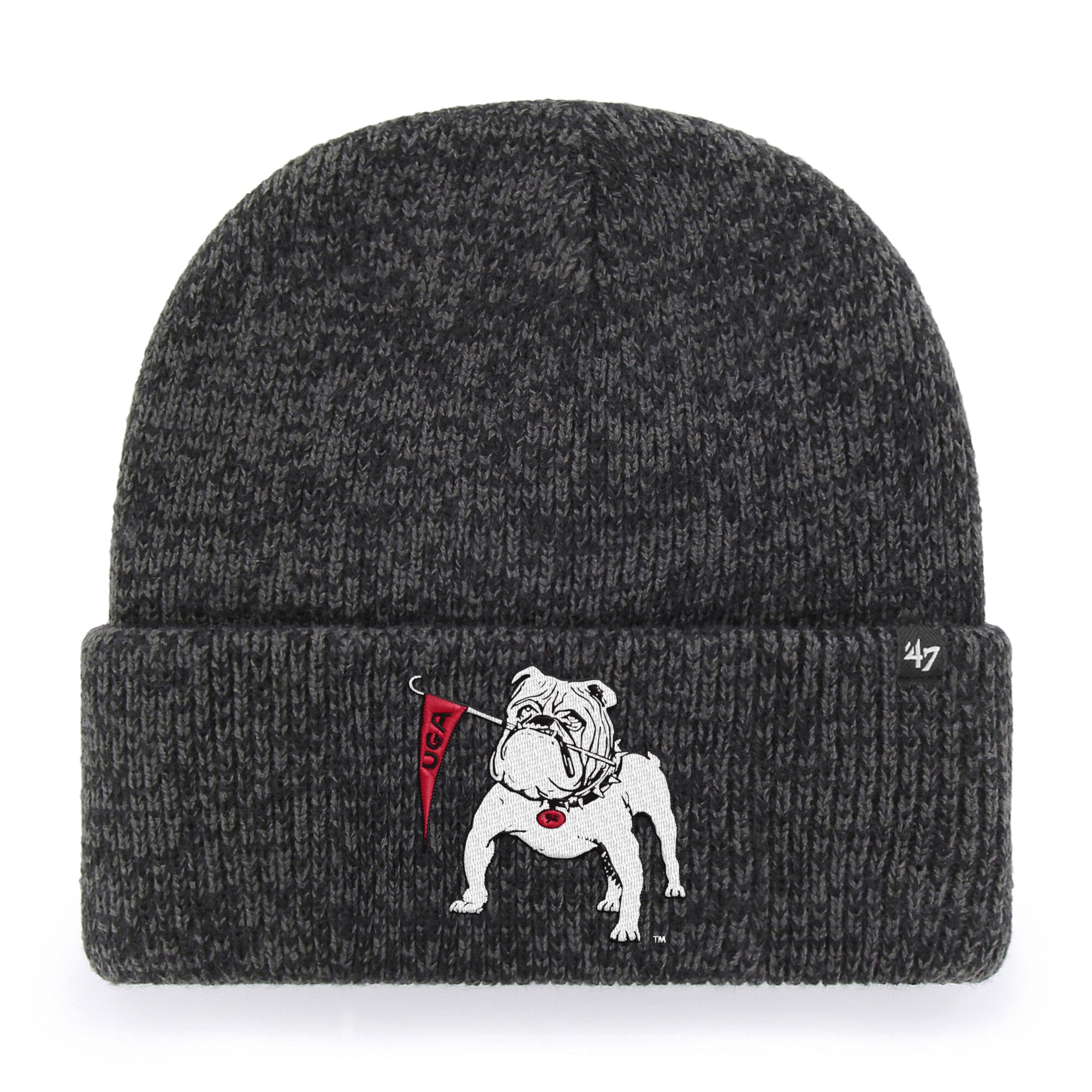 Bonnet unisexe à revers noir Georgia Bulldogs « Brain Freeze »