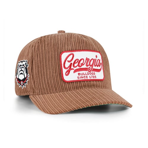 Chapeau unisexe en velours côtelé marron Georgia Bulldogs '47, modèle ajustable