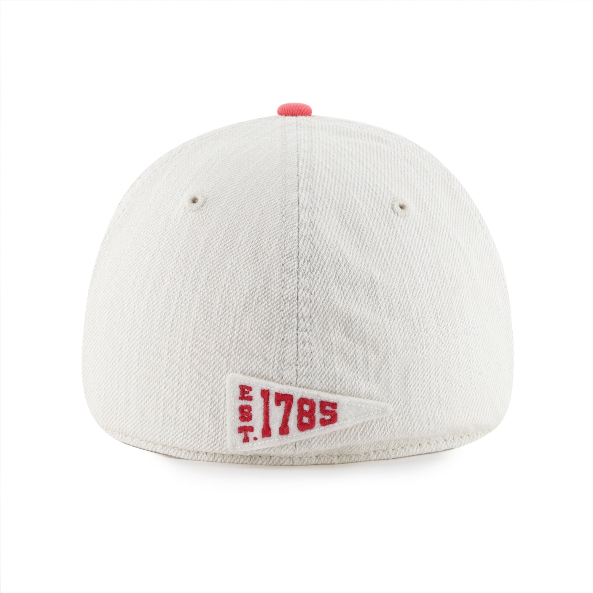 Casquette unisexe '47 Cream Georgia Bulldogs Well Worn Clean Up Stretch Fit