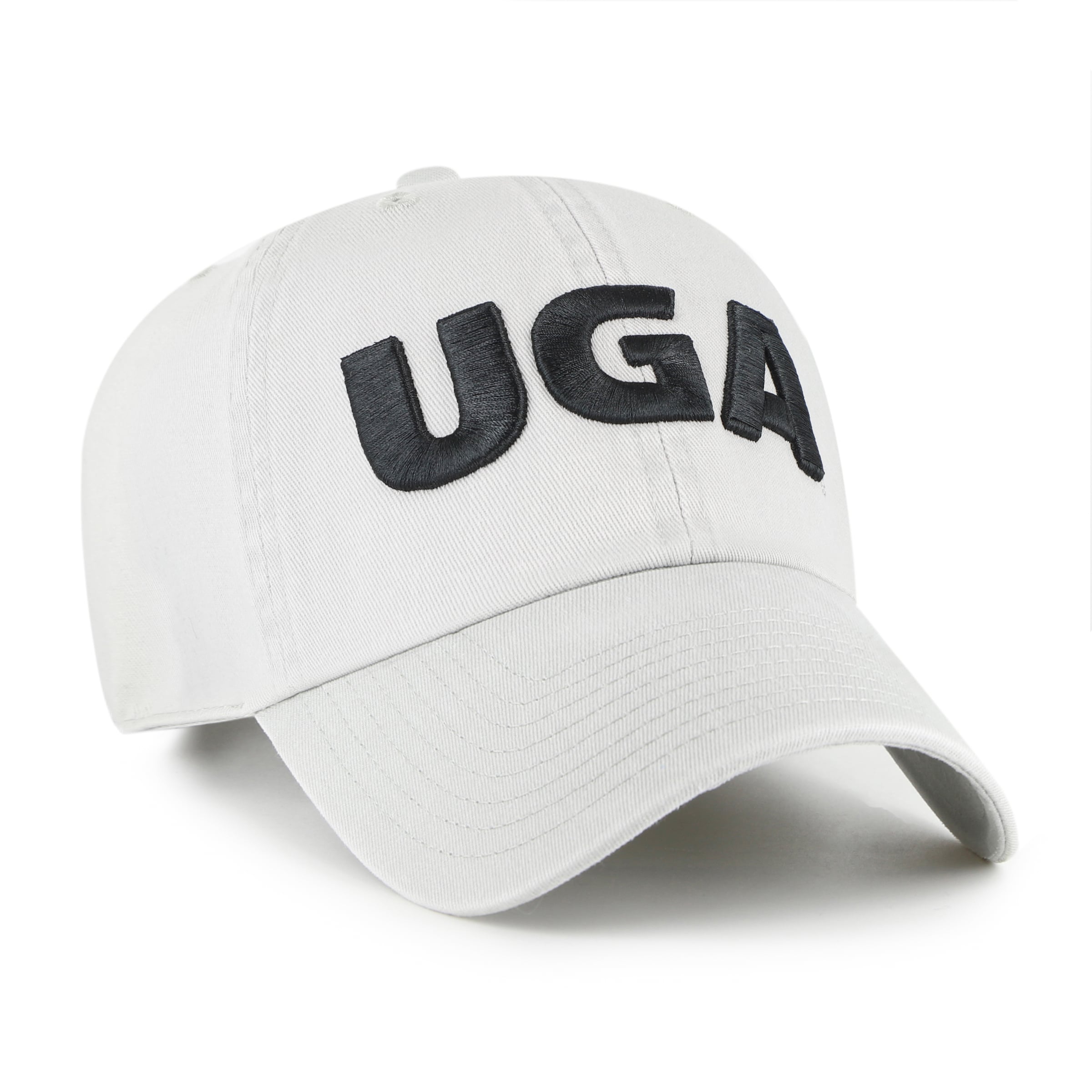 Unisex '47 Georgia Bulldogs Gray Clean Up Adjustable Hat