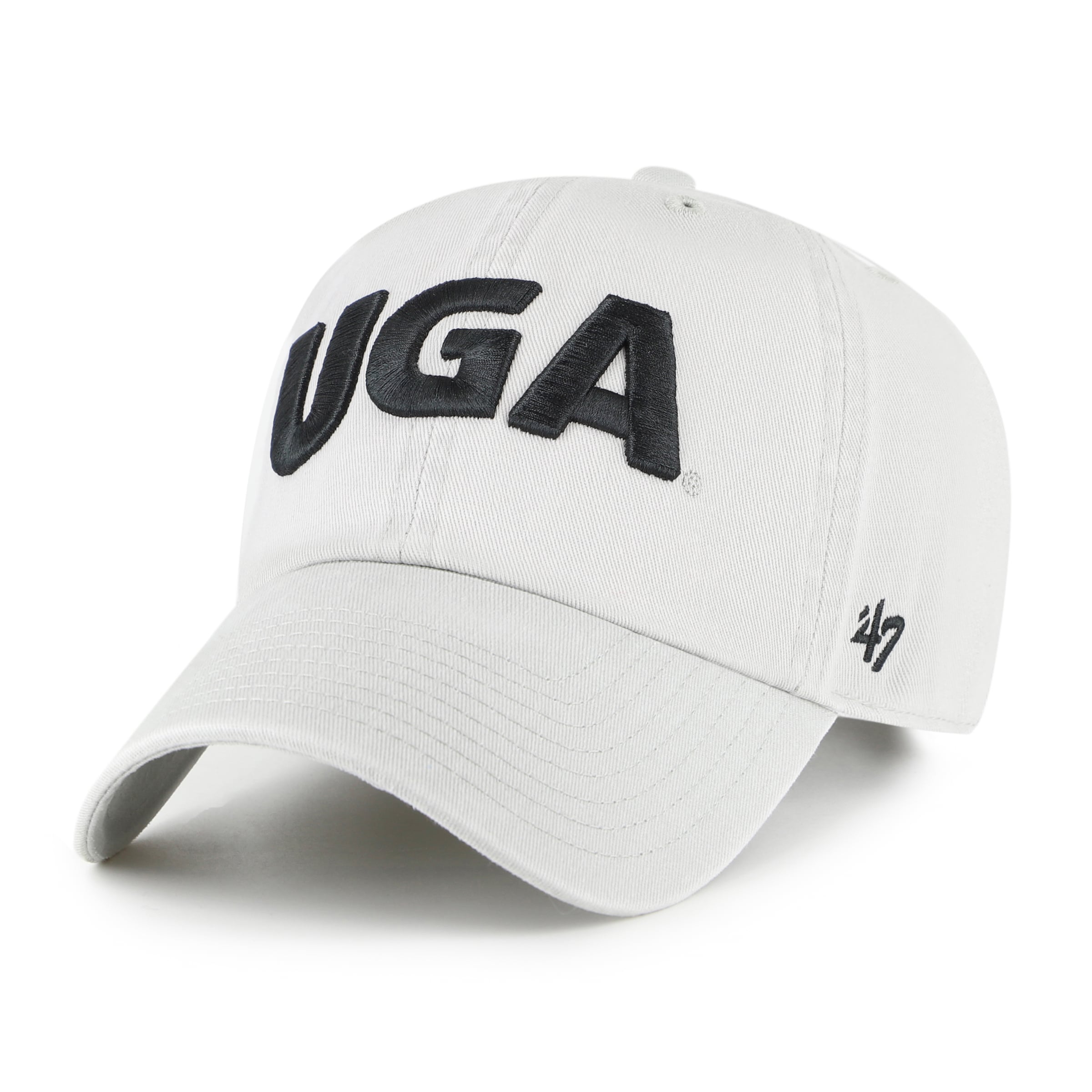 Unisex '47 Georgia Bulldogs Gray Clean Up Adjustable Hat