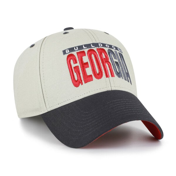 Unisex '47 Gray/Black Georgia Bulldogs Half Block Text MVP Adjustable Hat