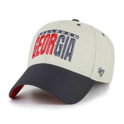 Georgia Bulldogs '47 Unisex Half Block Text MVP Adjustable Hat - Gray/Black