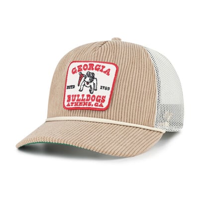 Georgia Bulldogs '47 Unisex Cordlandia Hitch Adjustable Hat - Khaki