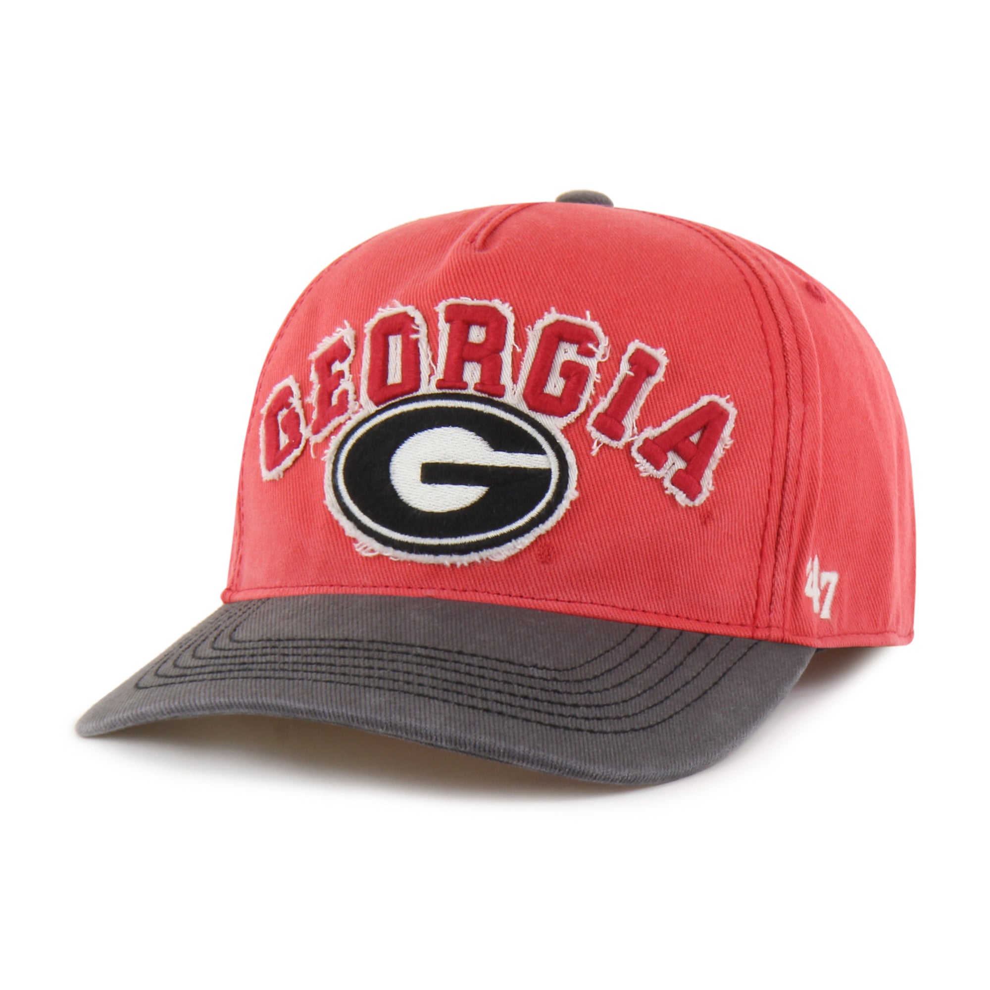 Unisex '47 Red/Black Georgia Bulldogs Well-Worn Calderwood Hitch Adjustable Hat