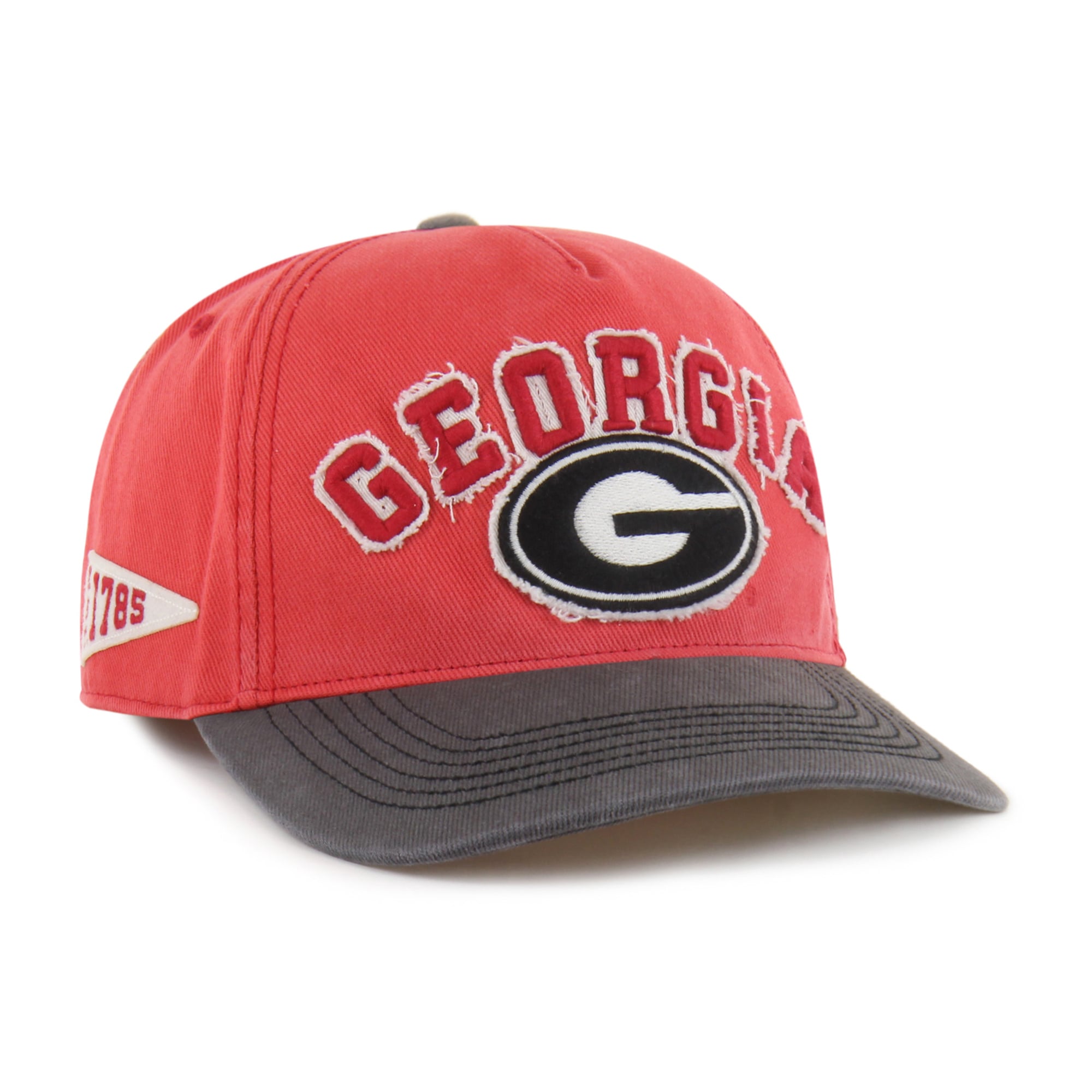 Unisex '47 Red/Black Georgia Bulldogs Well-Worn Calderwood Hitch Adjustable Hat