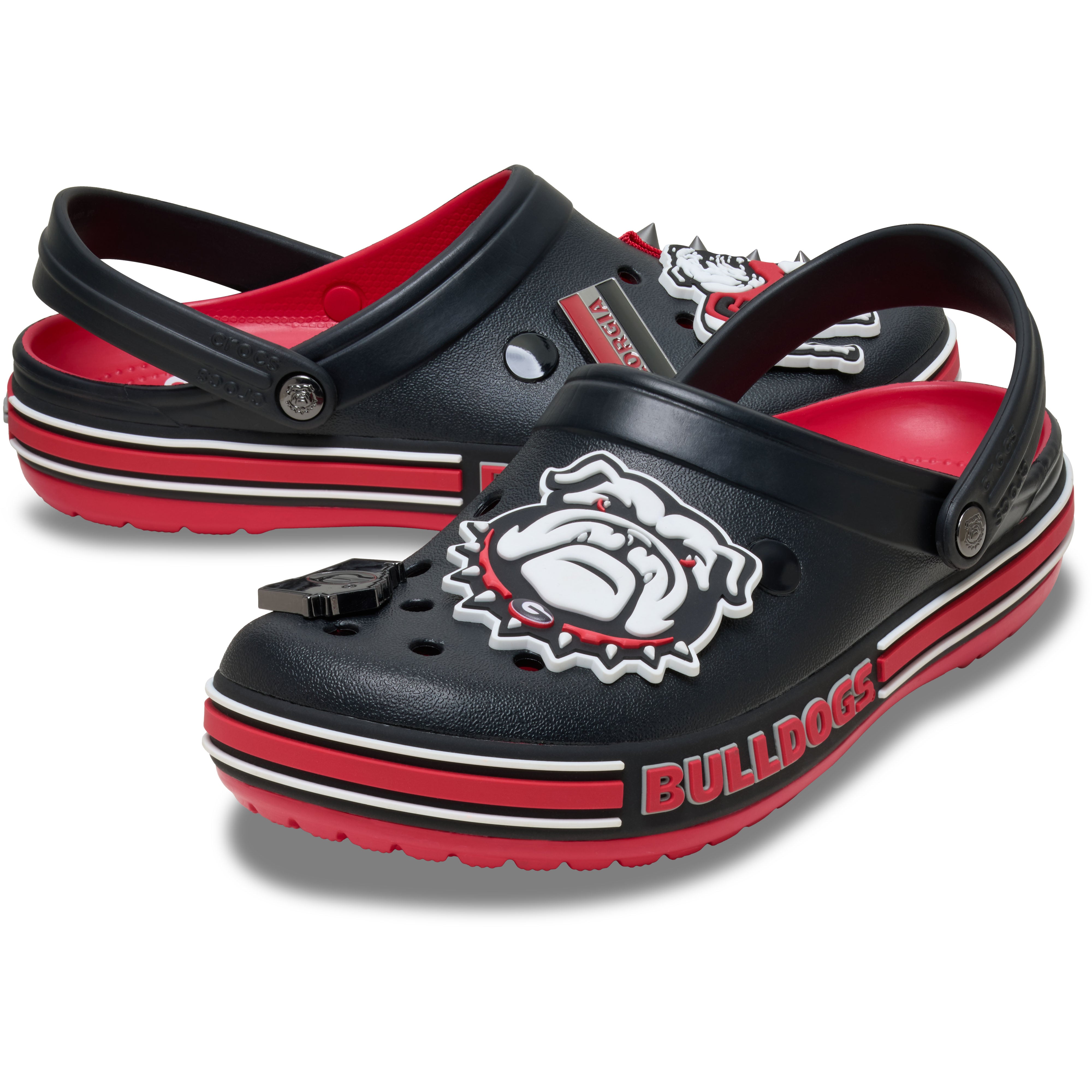 Sabots classiques unisexes Crocs noirs Georgia Bulldogs