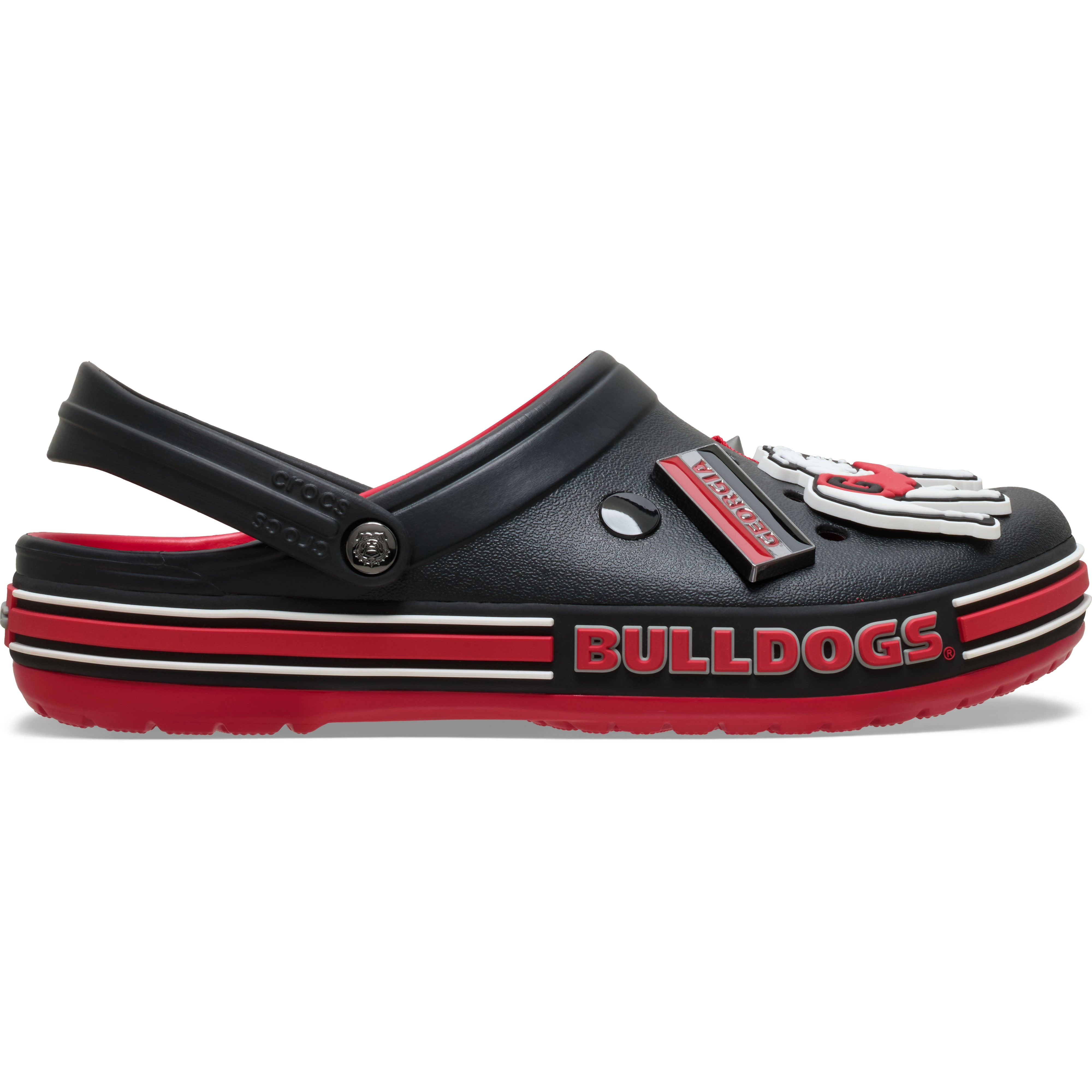 Sabots classiques unisexes Crocs noirs Georgia Bulldogs