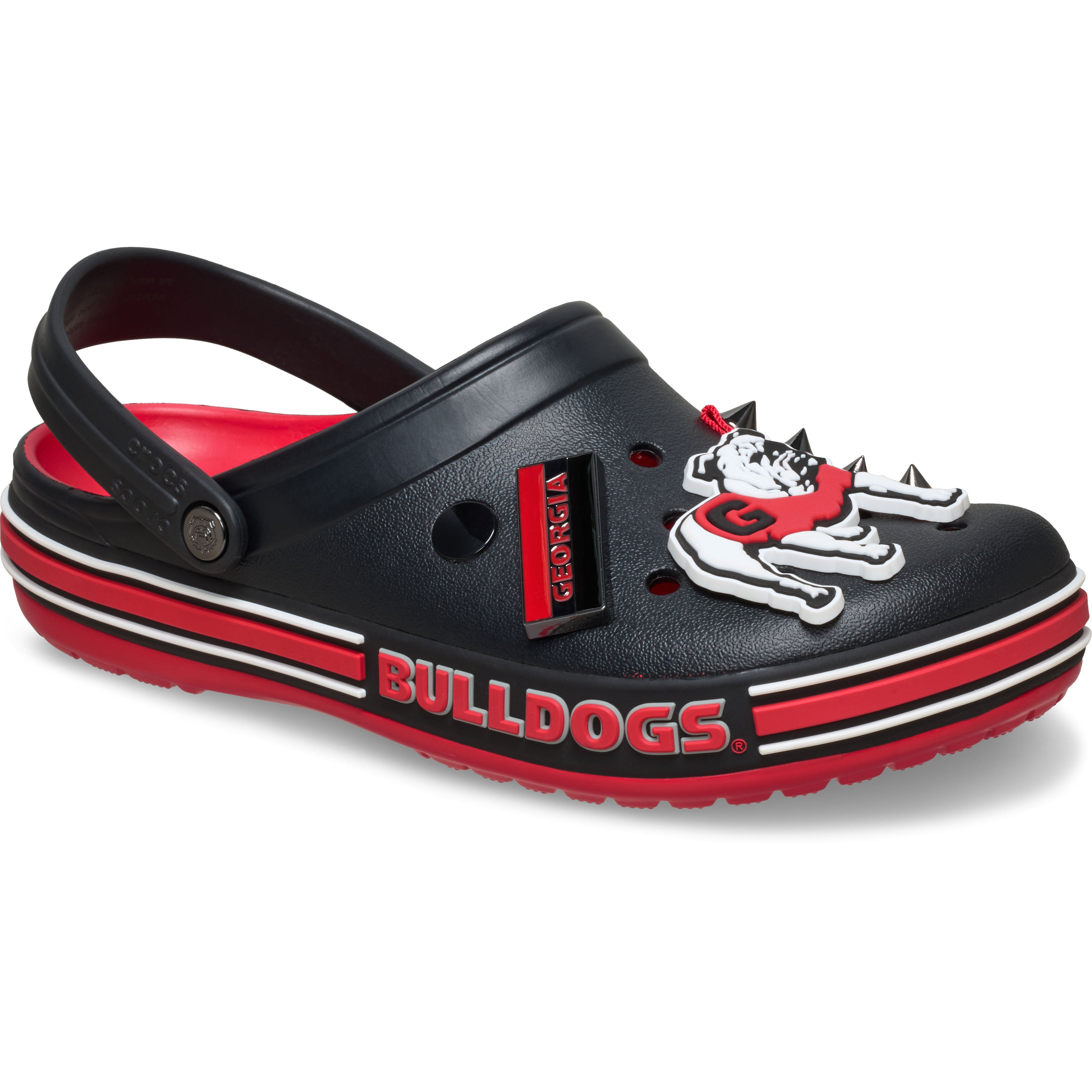 Sabots classiques unisexes Crocs noirs Georgia Bulldogs