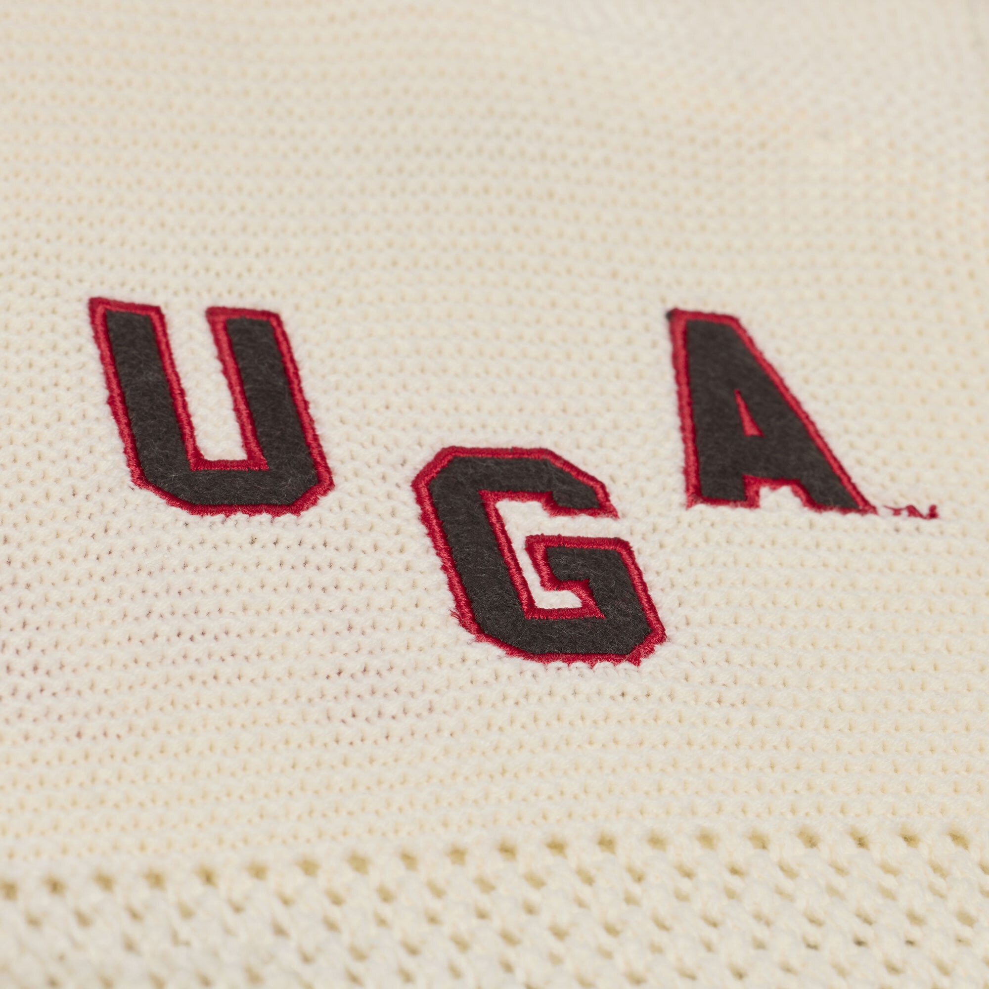 Pull unisexe Mitchell & Ness crème Georgia Bulldogs Retro Roots