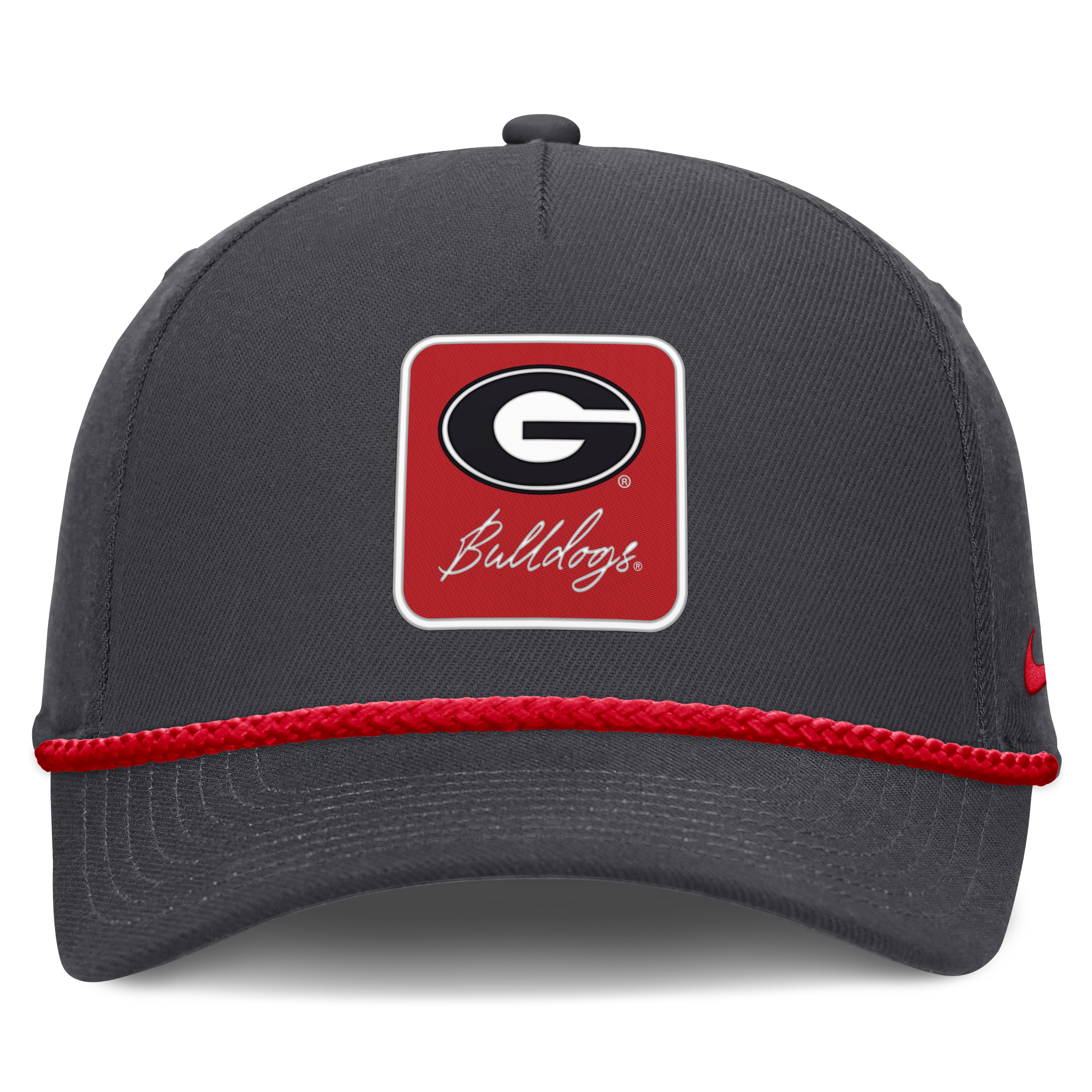 Unisex Nike Anthracite Georgia Bulldogs Script Rope Rise Adjustable Hat