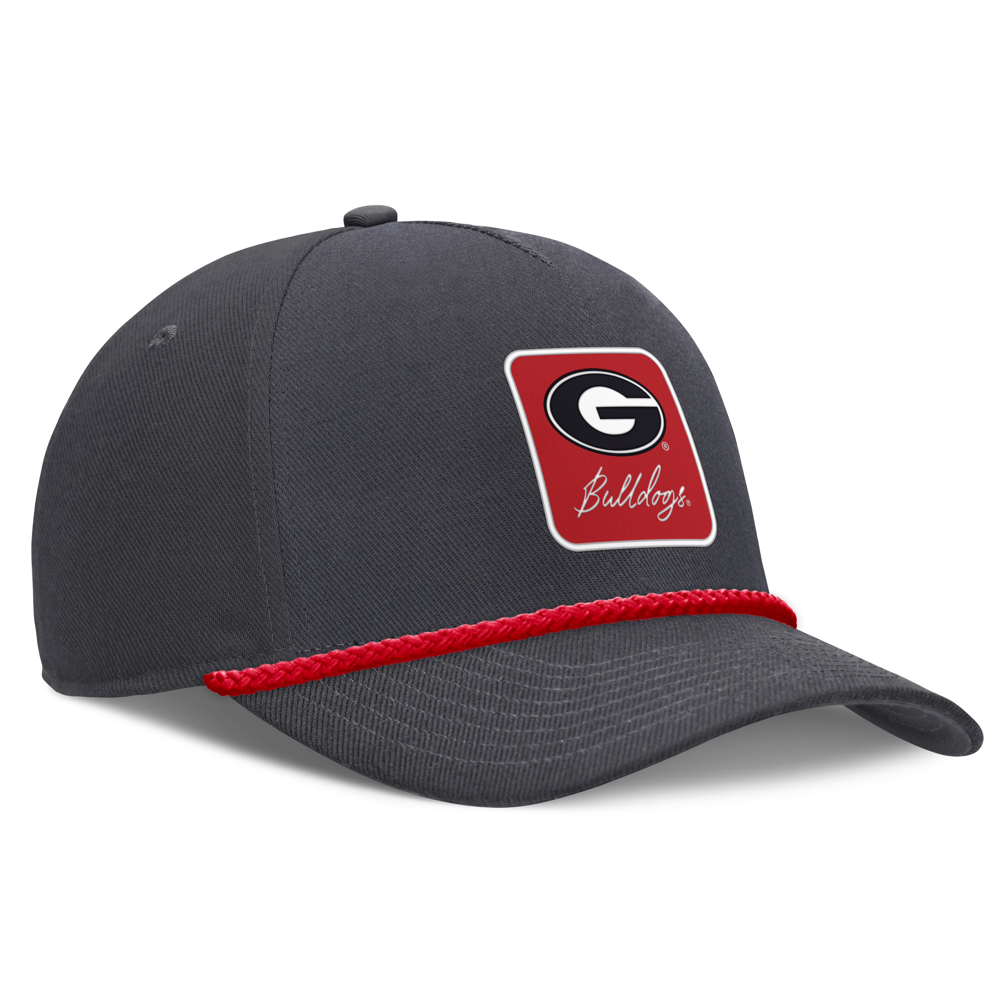 Unisex Nike Anthracite Georgia Bulldogs Script Rope Rise Adjustable Hat
